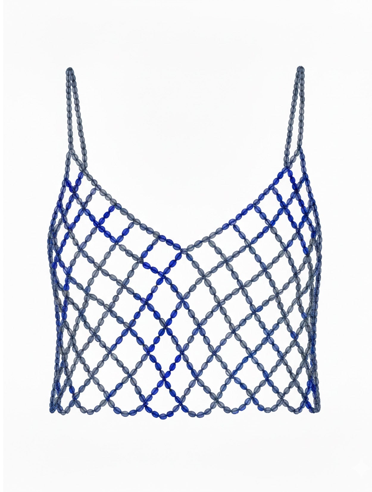 TOP DIAMANTE AZUL GRISÁCEO - imagen 1