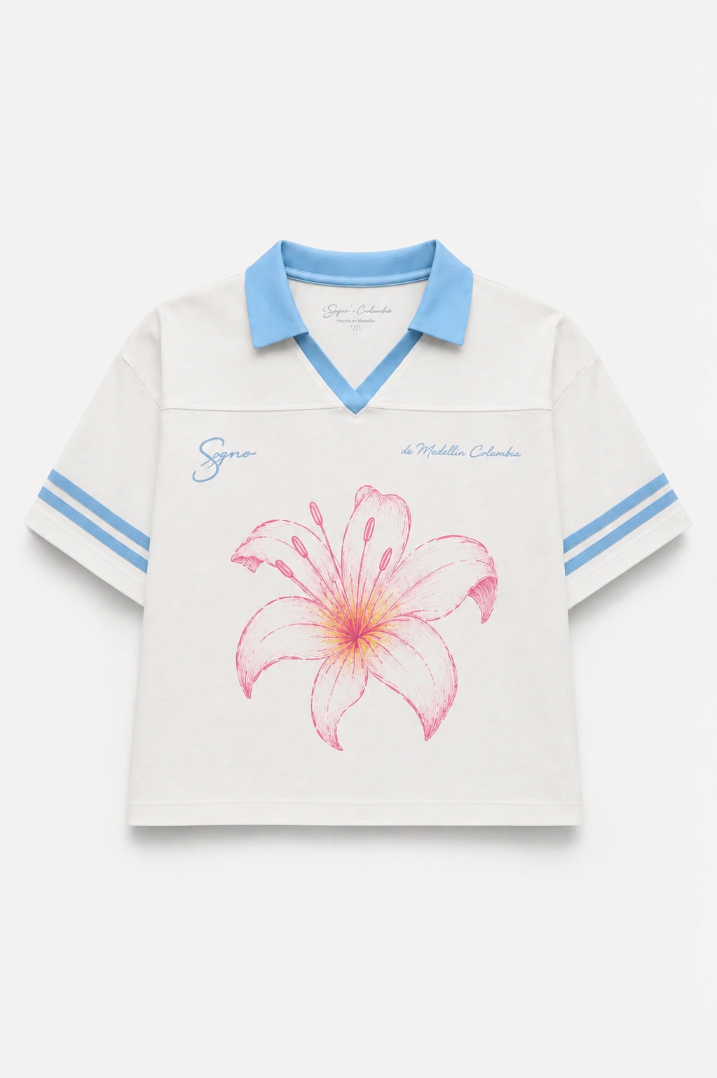 Camiseta Boxy Flor-Blanca - imagen 1