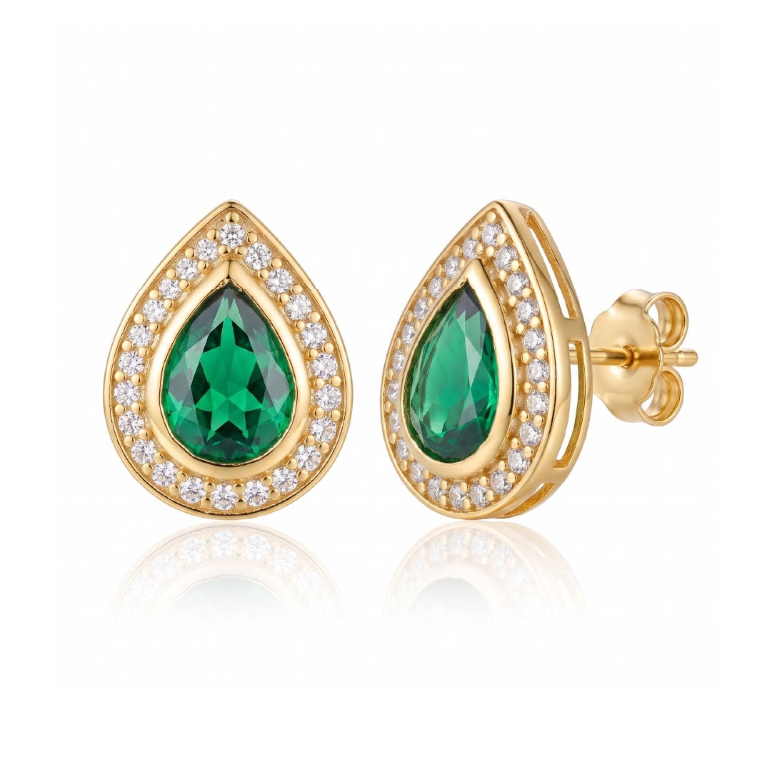 Aretes Aqua Esmeralda - imagen 1