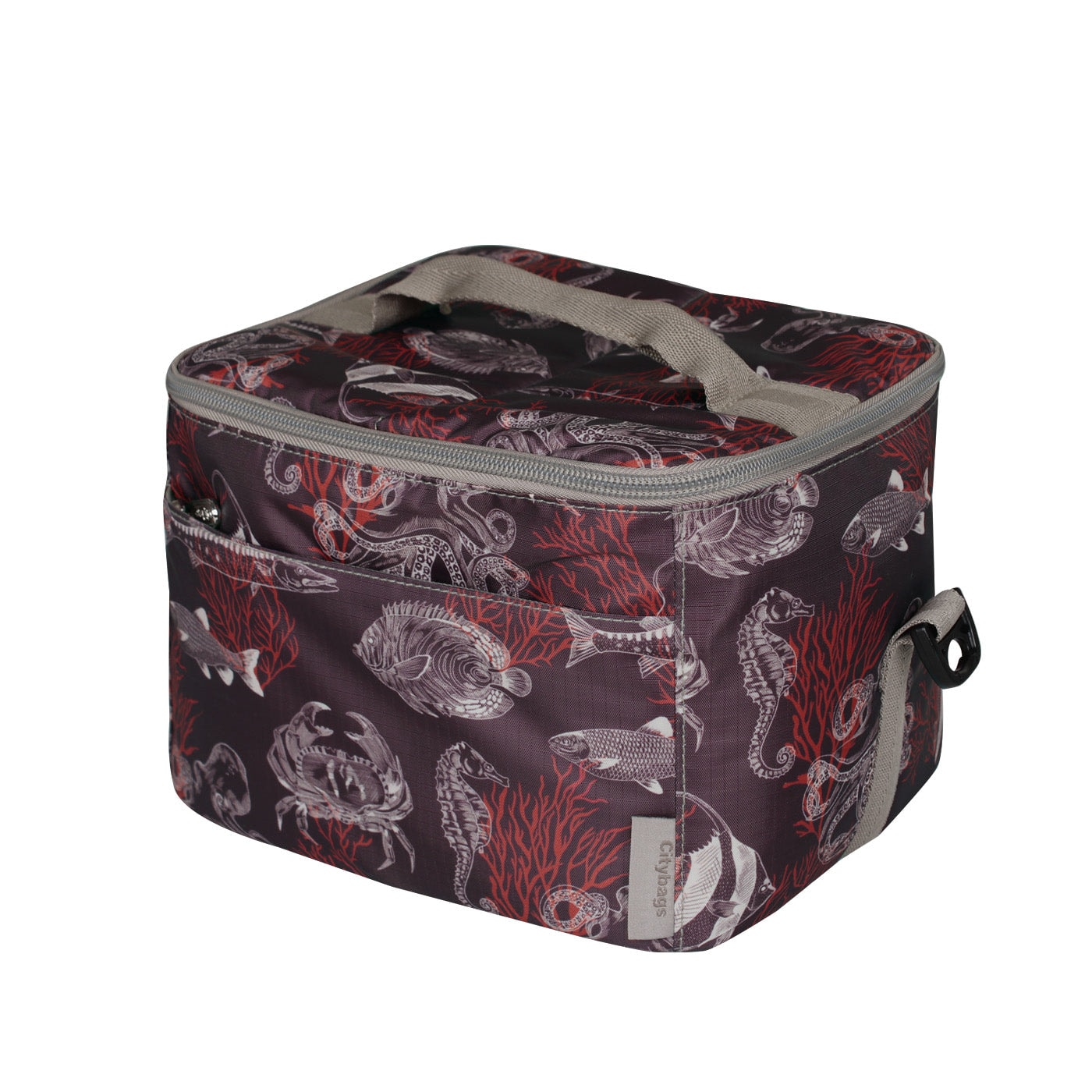 Lonchera Clasica Ultra Citybags Estampado Coral - imagen 1