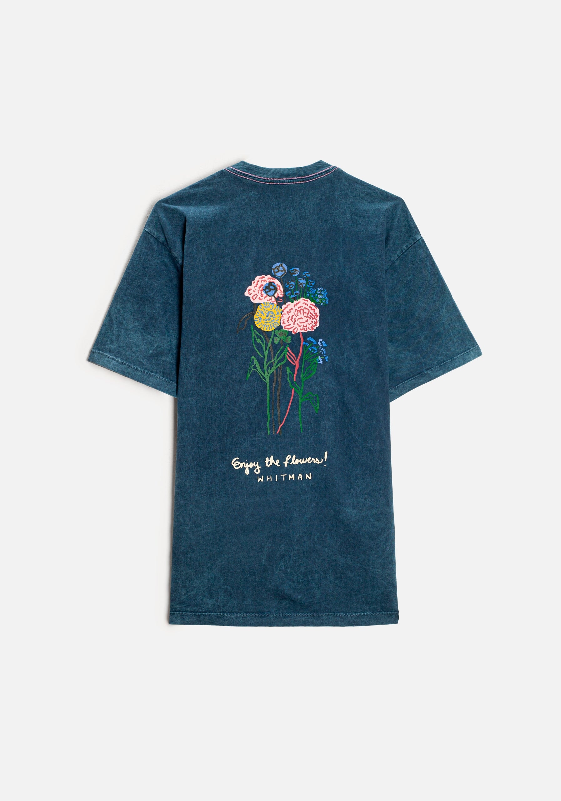 Camiseta H Botánico Azul Estampada - imagen 1
