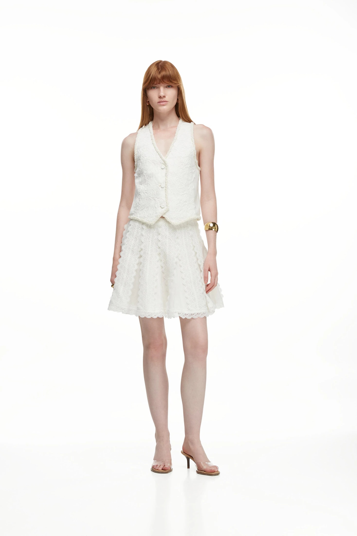 RESPLANDOR MINI SKIRT WHITE - imagen 1