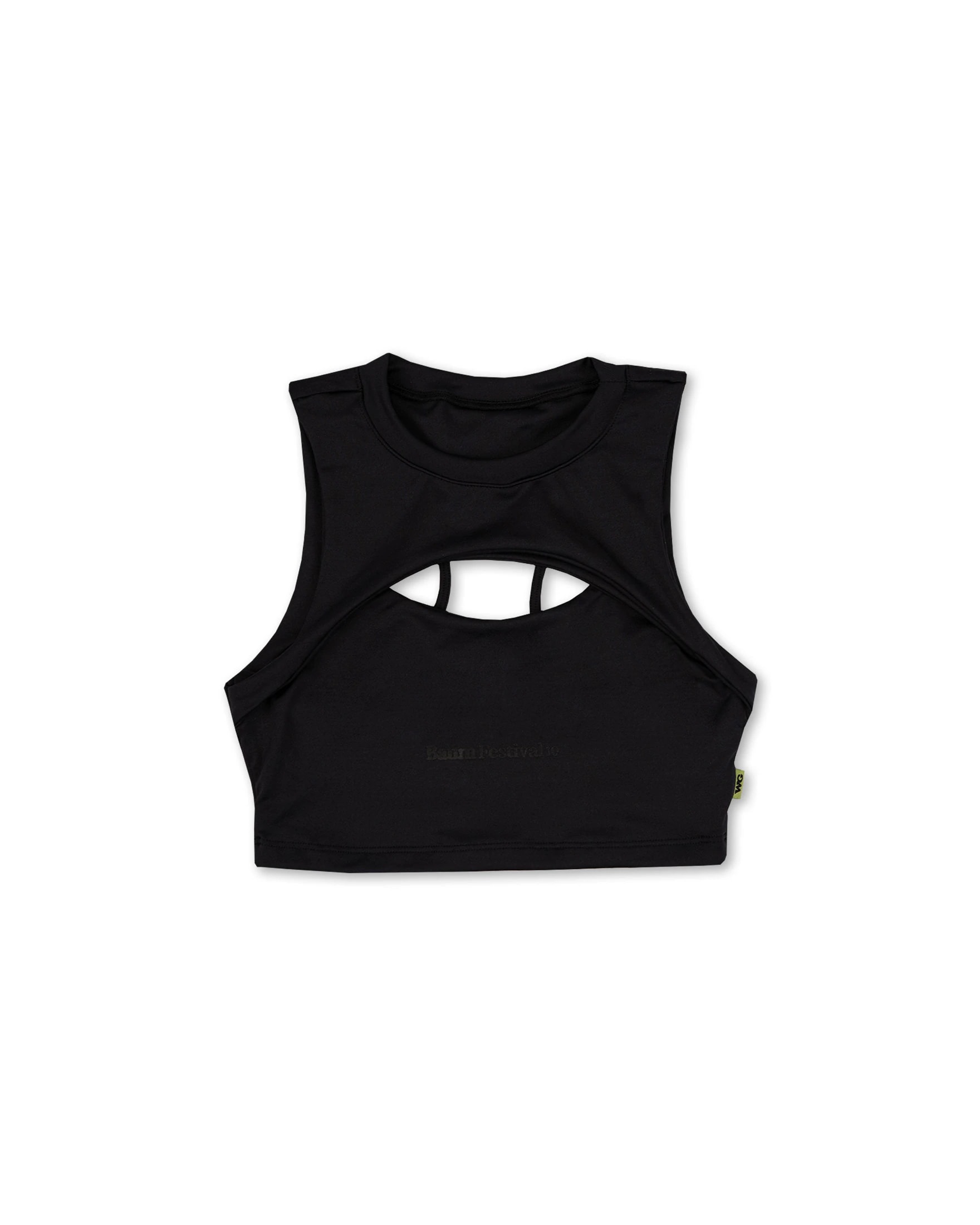 CUT CROP TOP 3.0 WEEDGREEN NEGRO - imagen 1