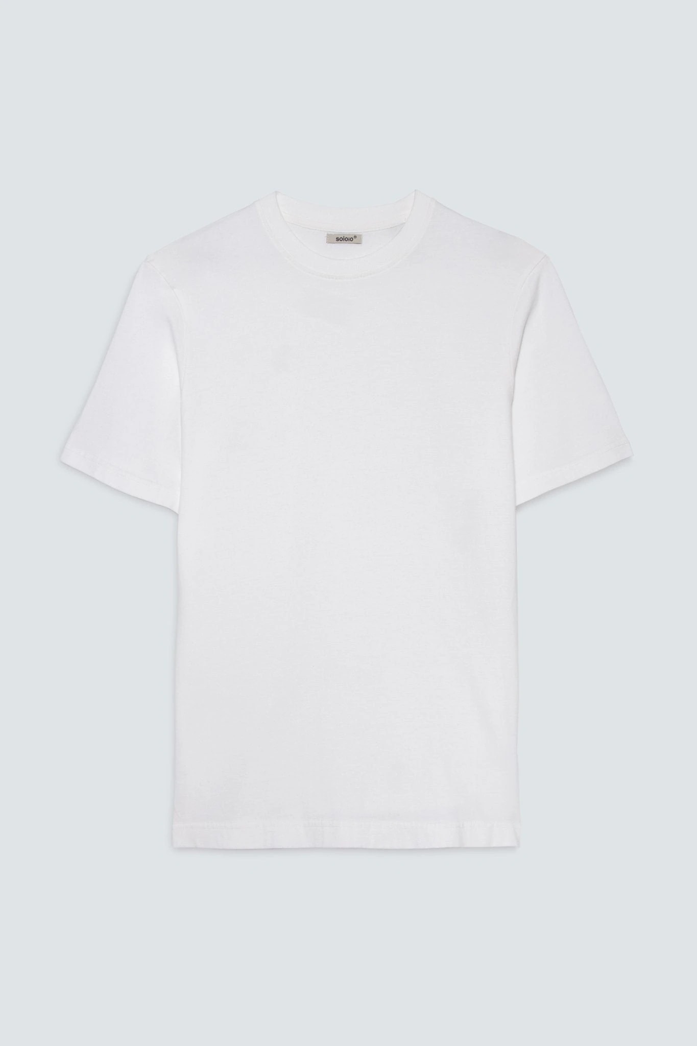 Men's cotton t-shirt white giorgio - imagen 1