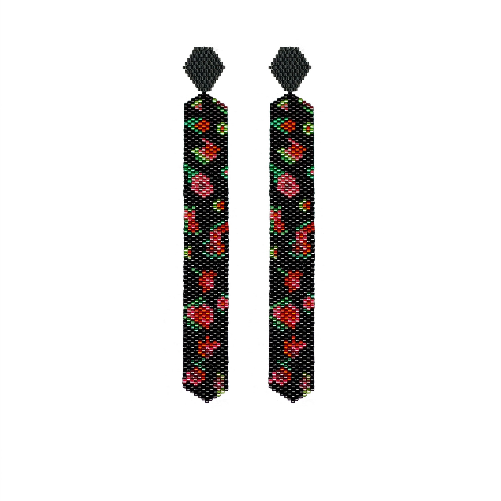 Aretes Cuento Alma de Rosas Negra - imagen 1