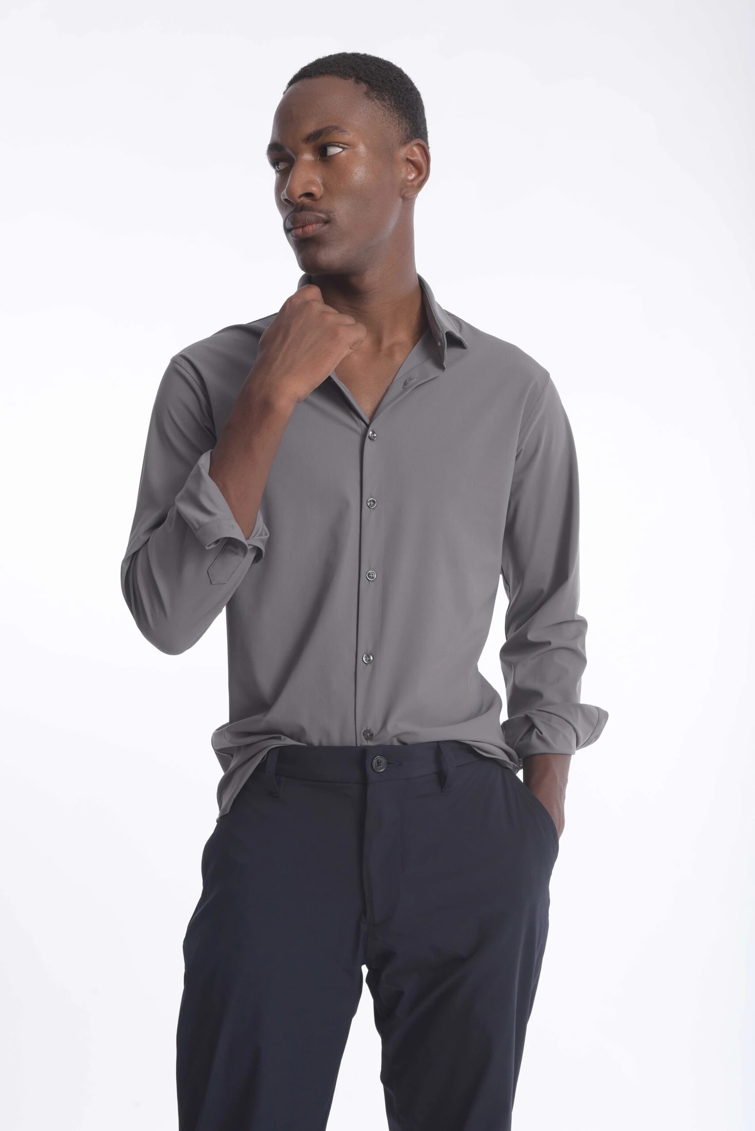 Camisa High Performance Gris - imagen 1