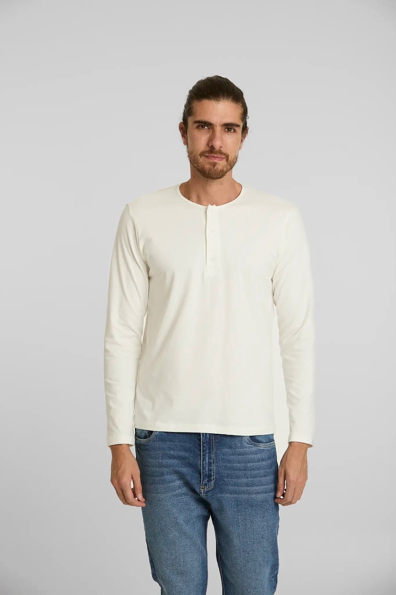 Camiseta Henley Crudo - imagen 1