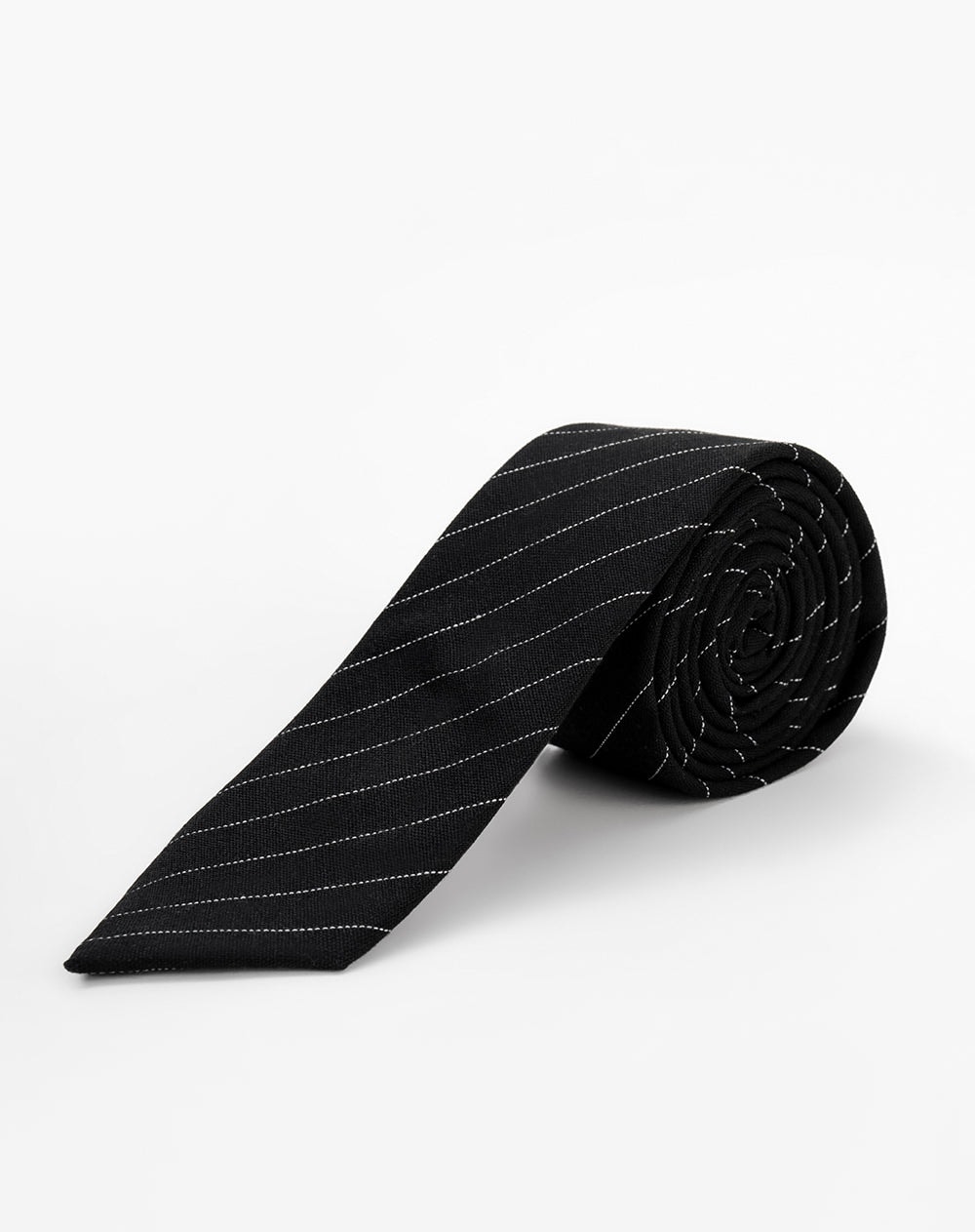 Corbata clásica negra rayas unisex mujer - imagen 1