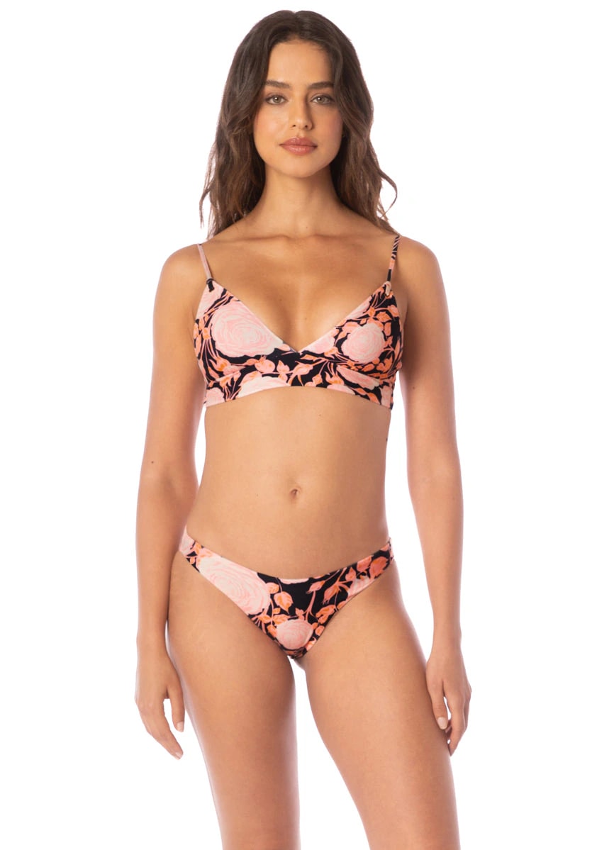 Maaji Rose Petals Copilot Long Line Triangle Bikini Top - imagen 1