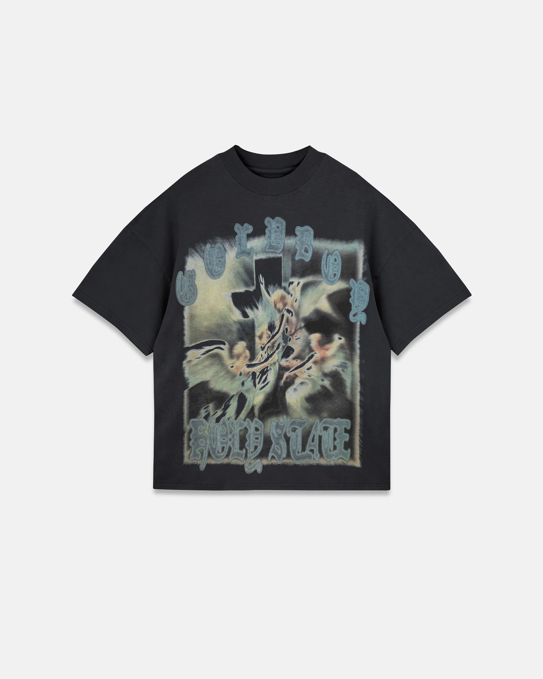 Holy State Divinity Boxy Fit Tshirt Vintage Black - imagen 1