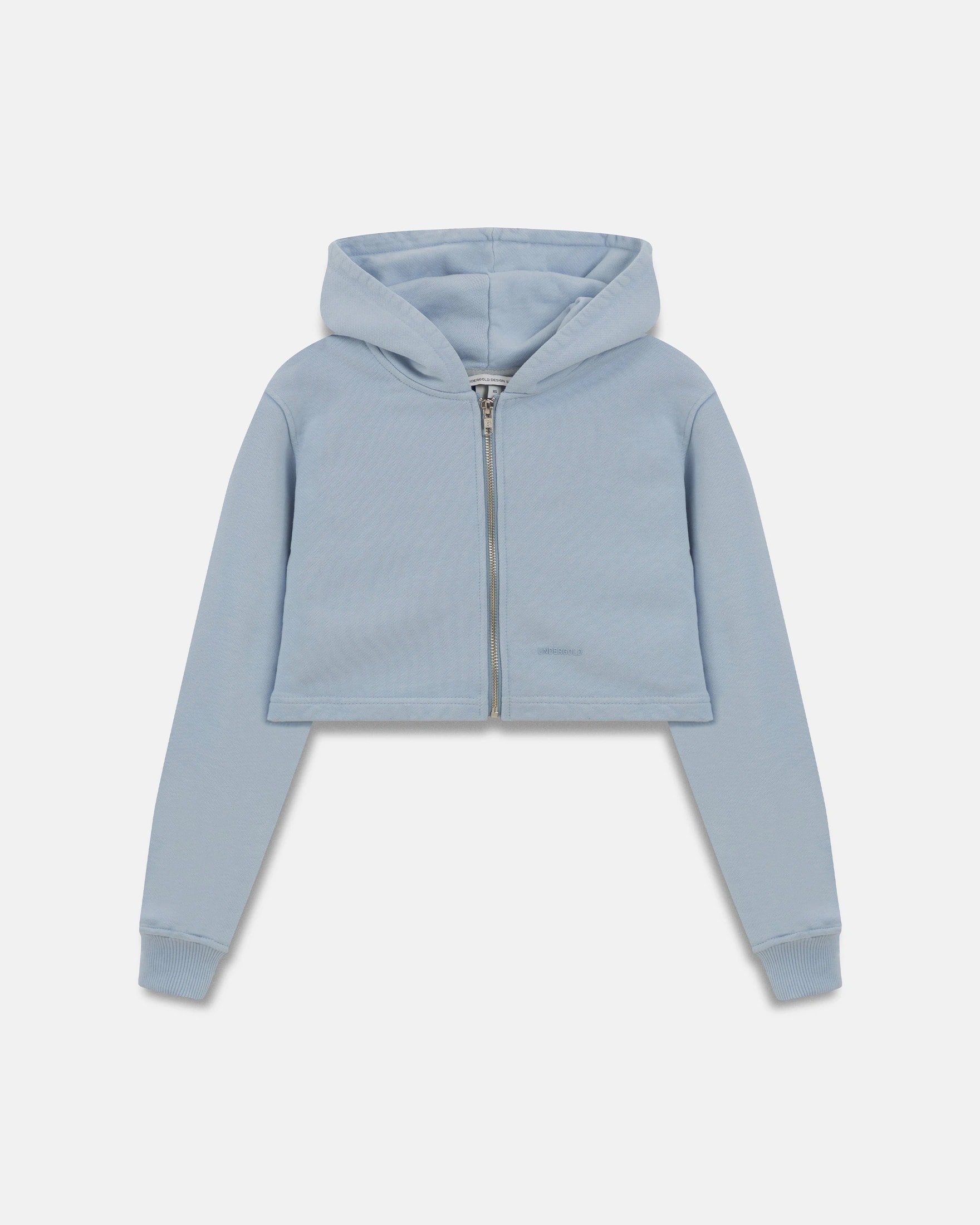 W Basics Undergold Zip Up Slim Fit Hoodie Light Blue - imagen 1