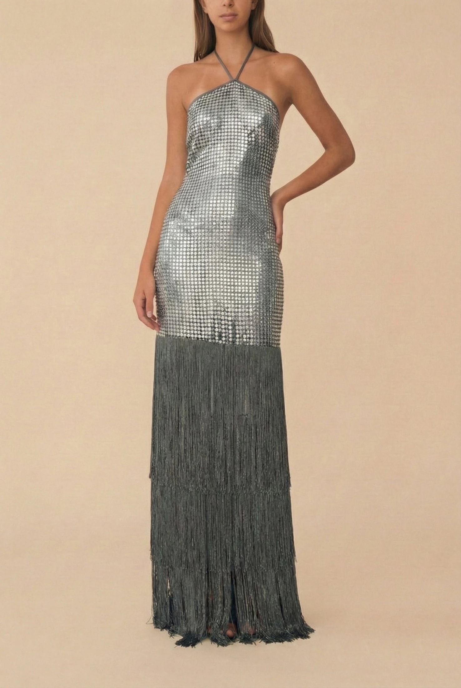 SARA DRESS SILVER - imagen 1