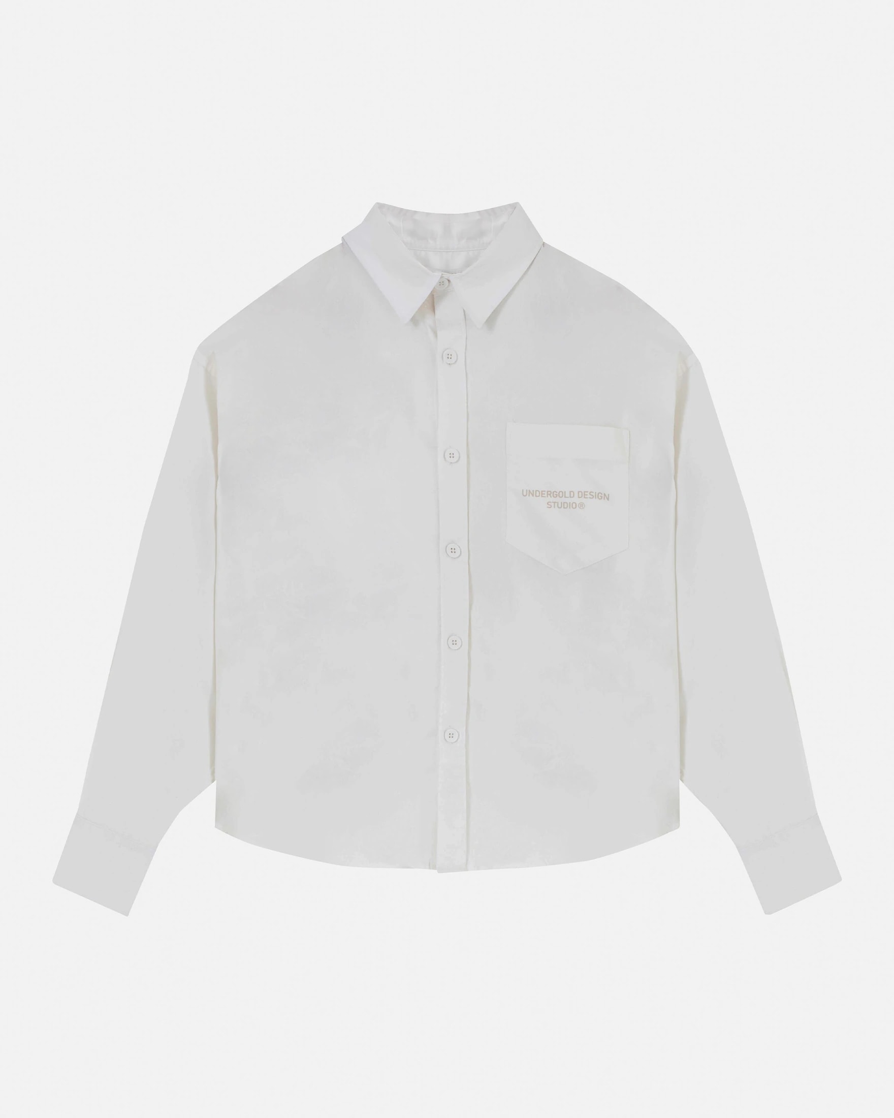 Basics Undergold Design Studio Long Sleeve Boxy Shirt Bone - imagen 1