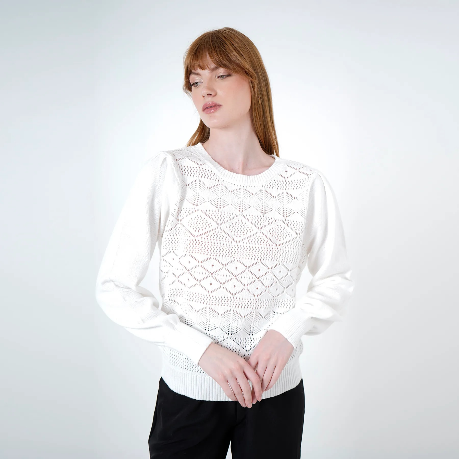 Sweater Cuello Camisero Manga Larga - imagen 1
