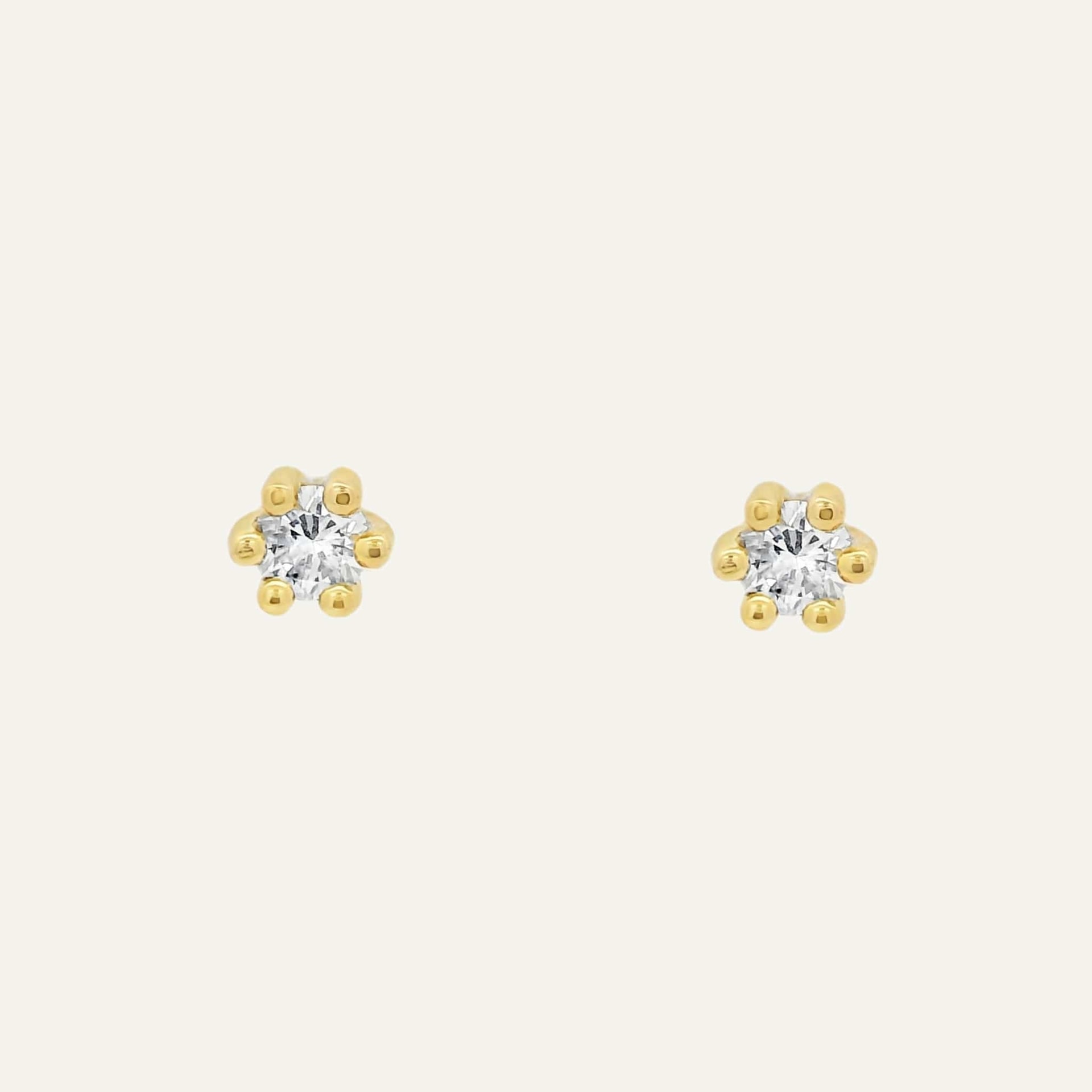 Arete Seis uñas diamantes - imagen 1