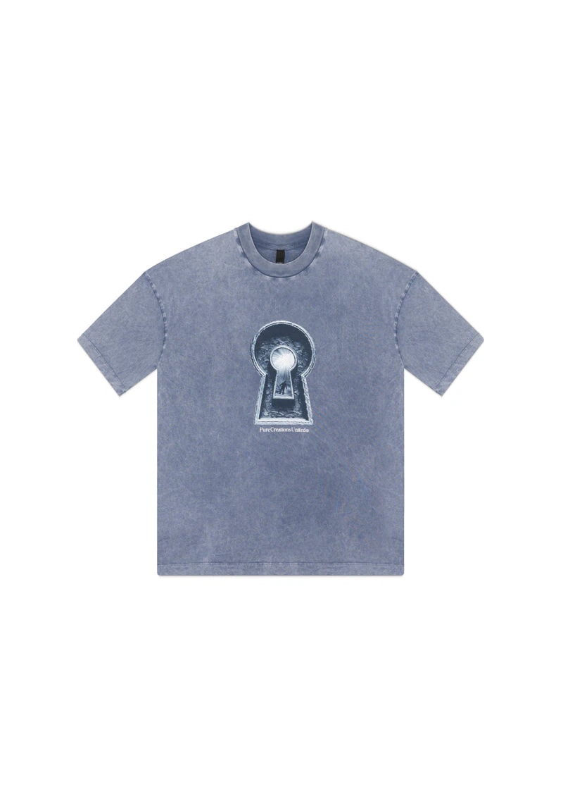 Dopamine blue keyhole t-shirt - imagen 1