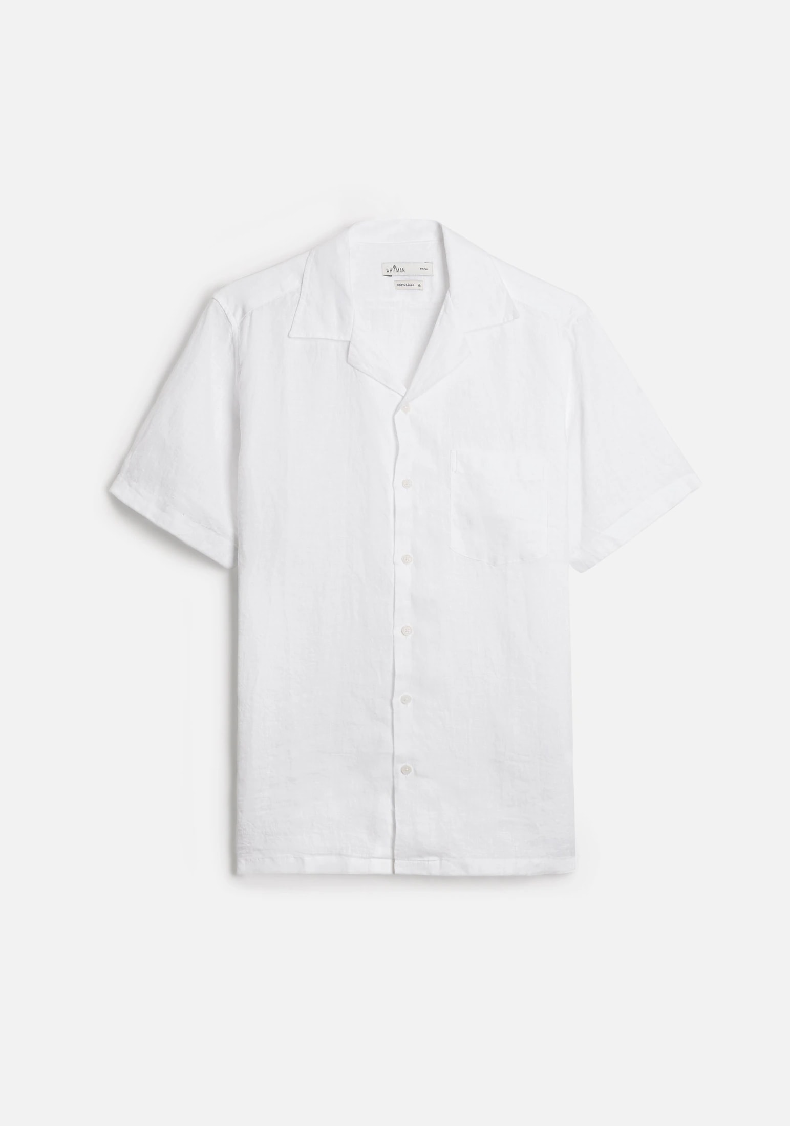 Camisa Cubana Lino Blanca - imagen 1