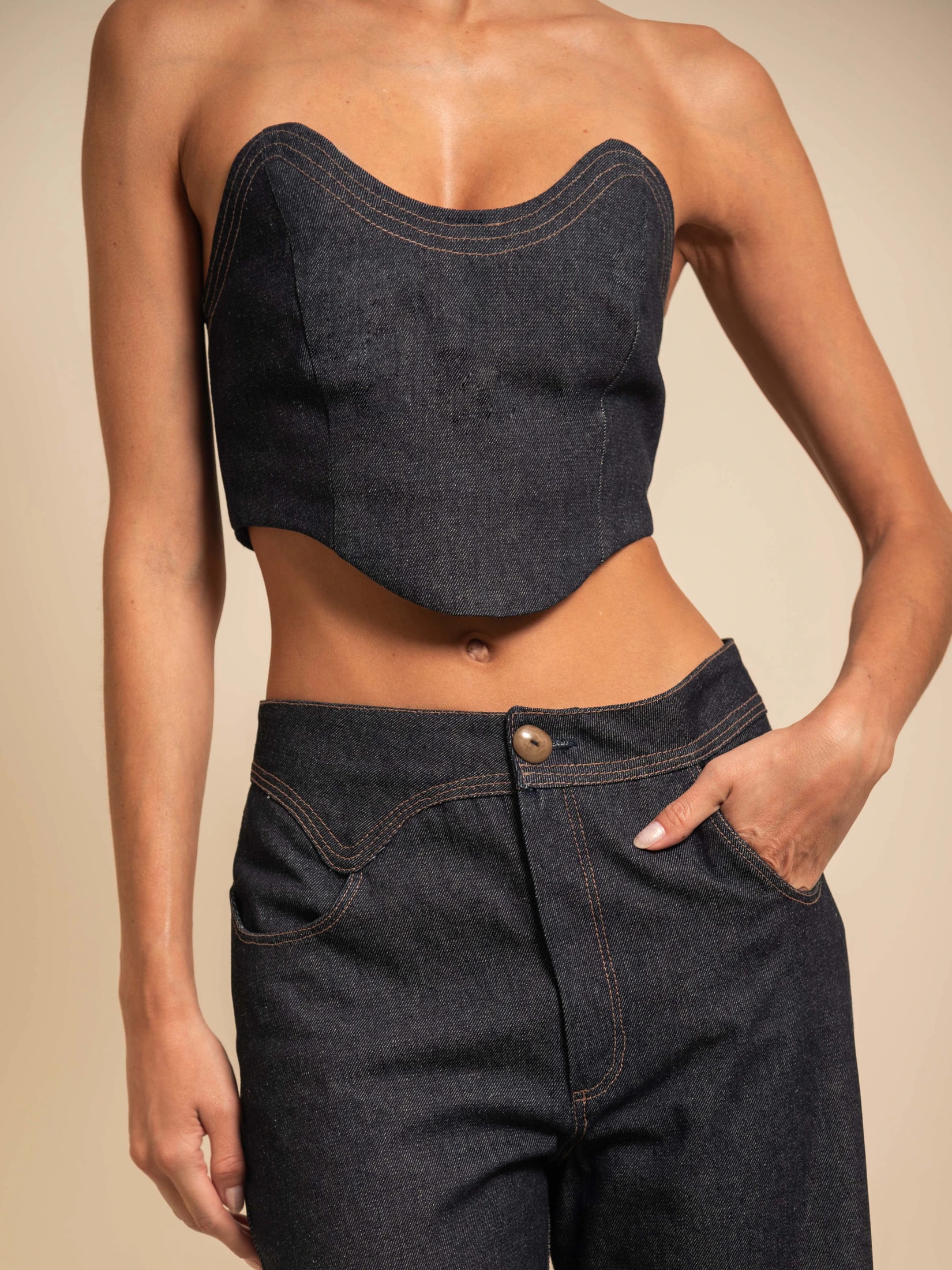 MICAH TOP DARK BLUE - imagen 1