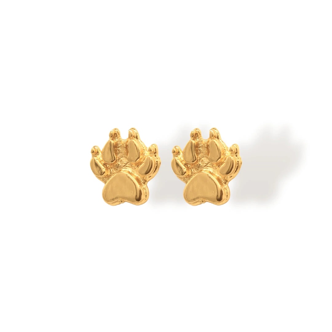 Aretes de huella de gato - imagen 1