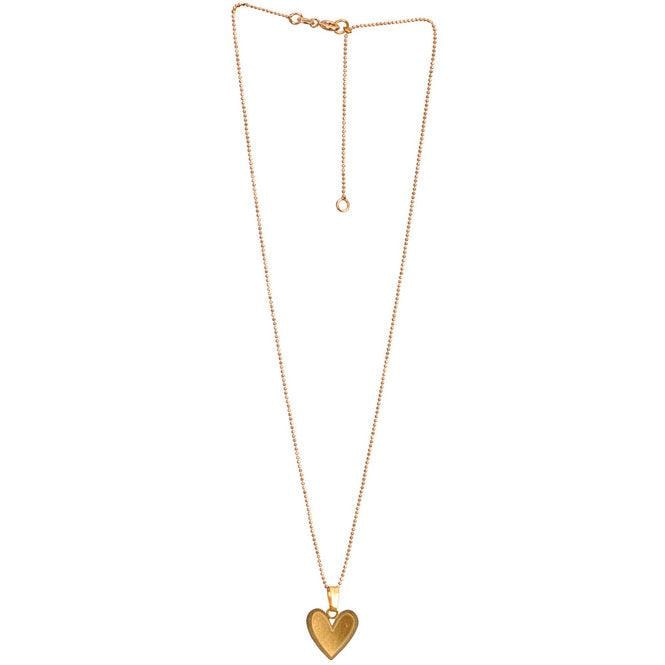Cadena Y Dije Corazón Borde - imagen 1
