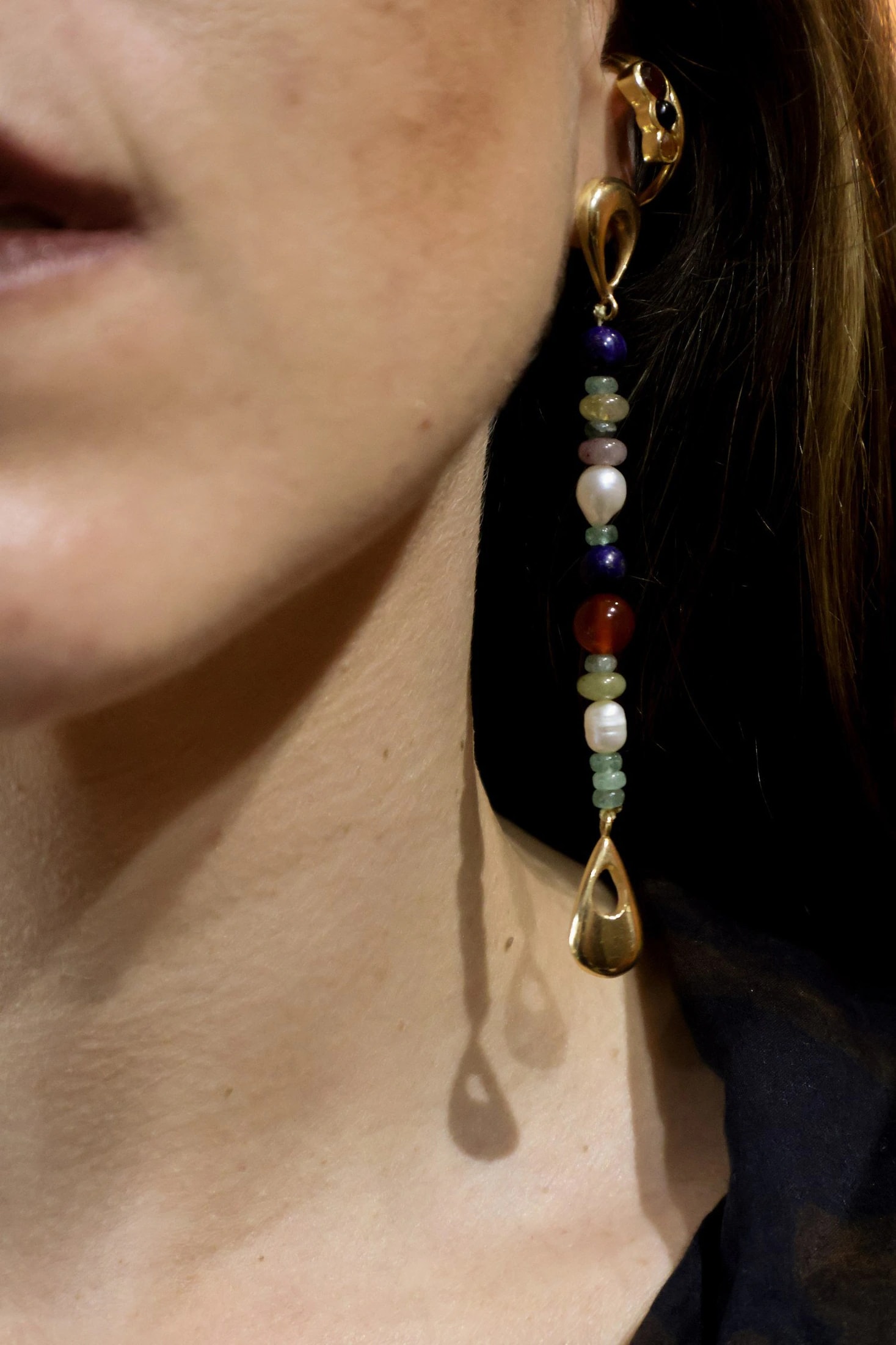 Milpa Earrings Gold - imagen 1