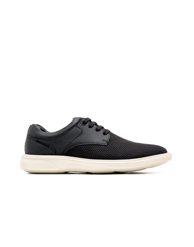 Zapato casual ultraliviano para hombre en cuero y textil negro REF SAPP10 - imagen 1