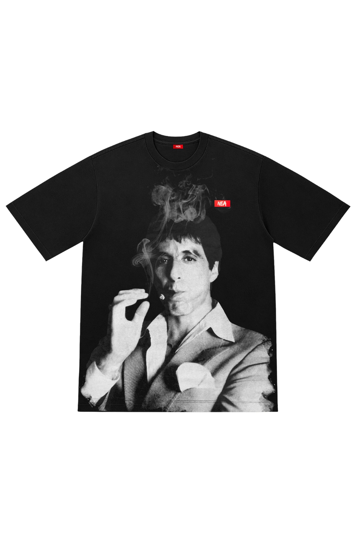 CAMISETA OVERSIZE MASCULINO PURO NEGRO NEA - imagen 1