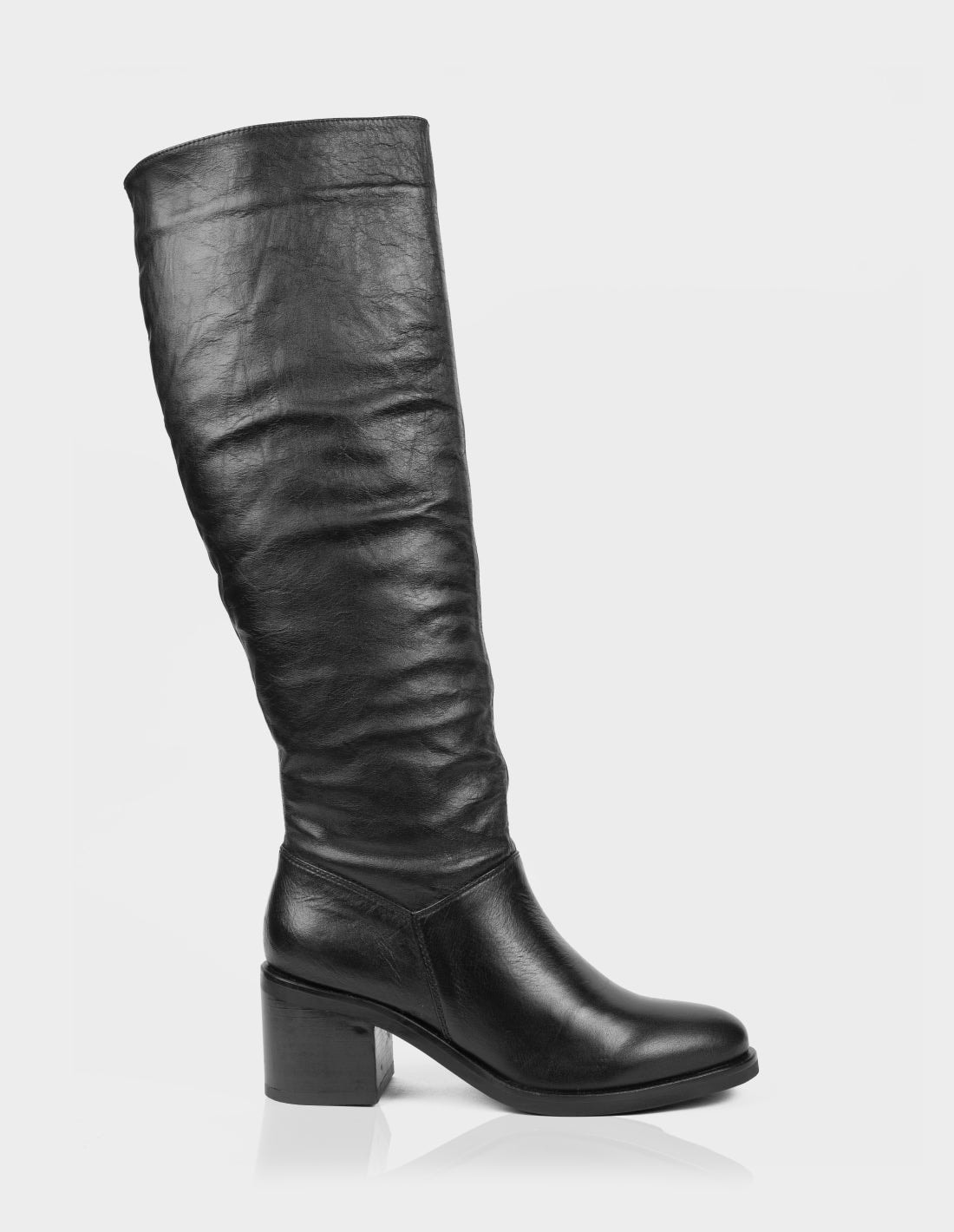 Bota Slouchy Sante Cuero negro - imagen 1
