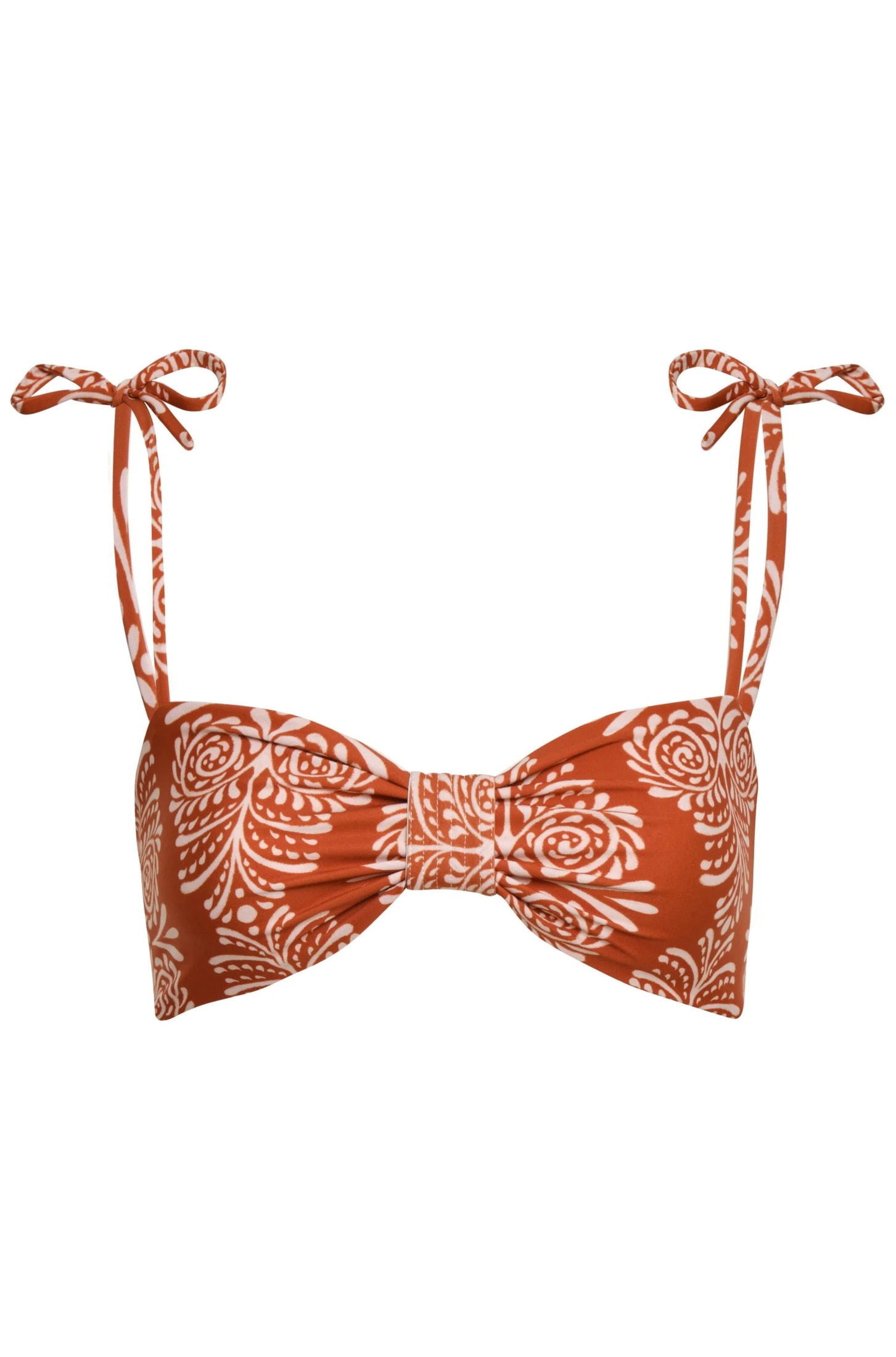 San Miguel Top / Red Arabesque - Orange Stripes - imagen 1