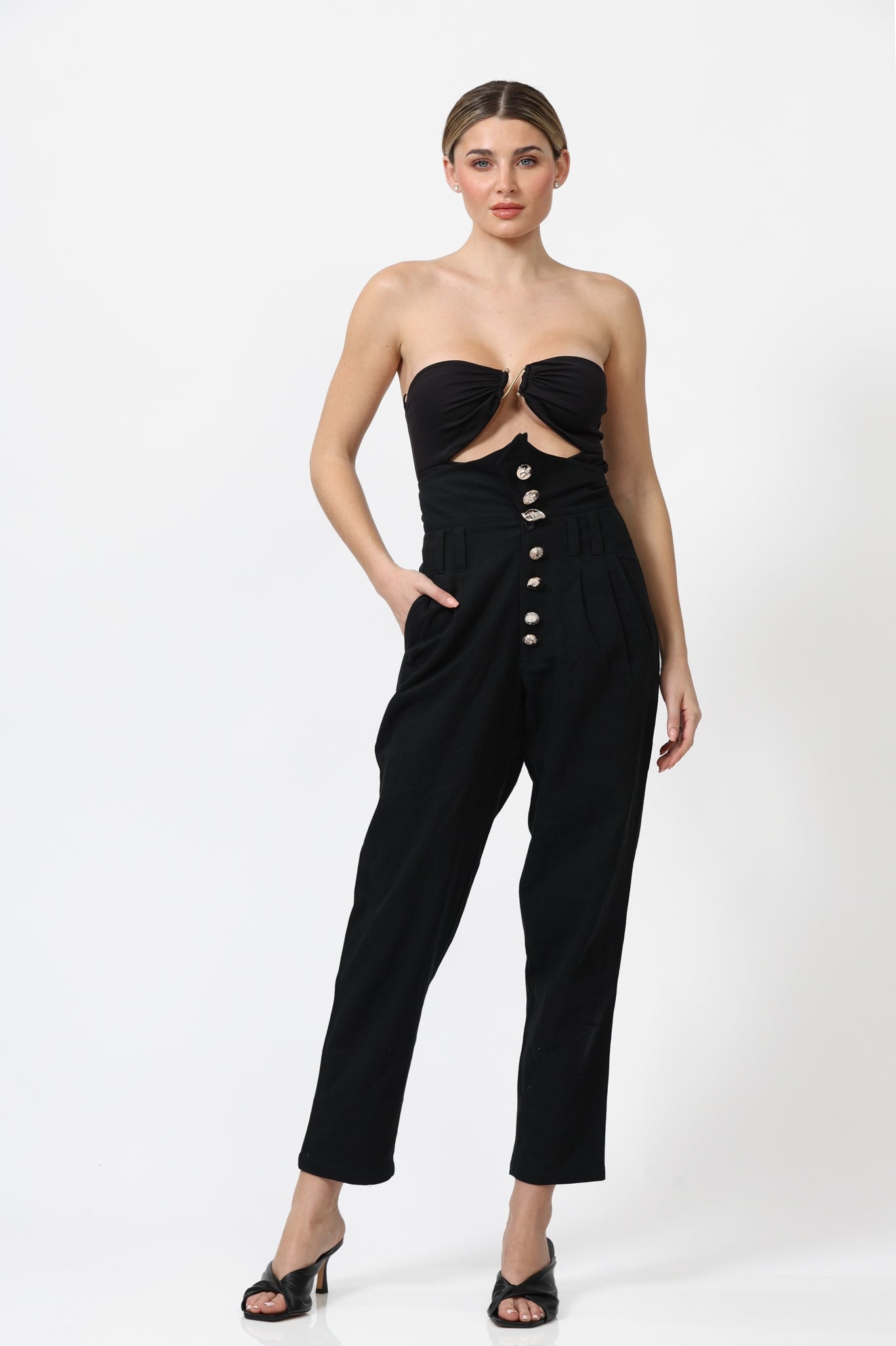 V CORSET BLACK - imagen 1