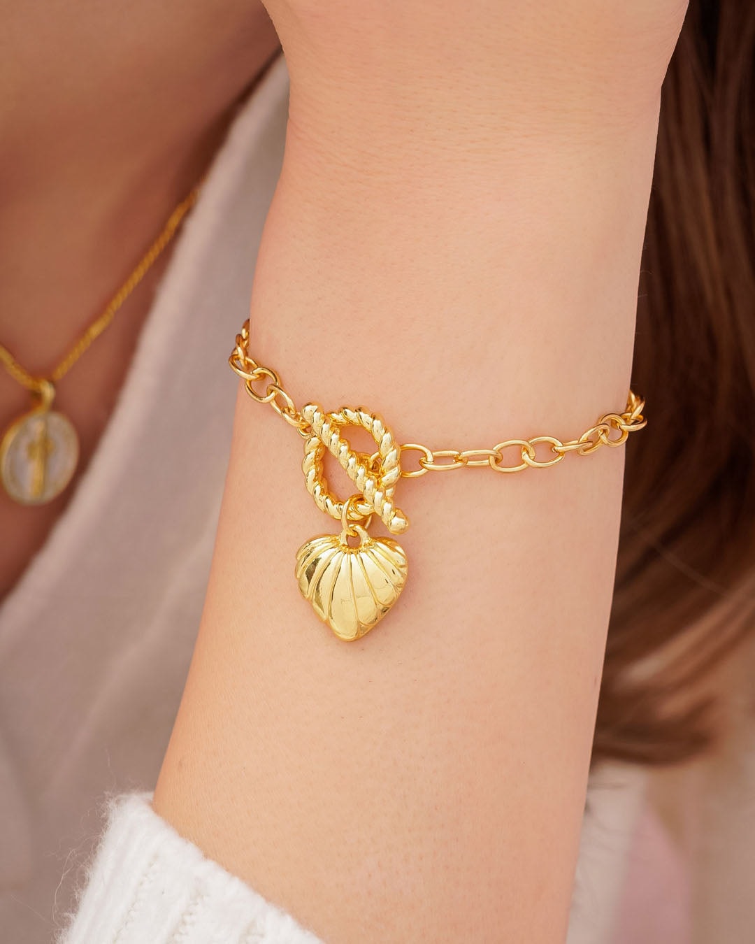 Pulsera Broche Corazón - imagen 1