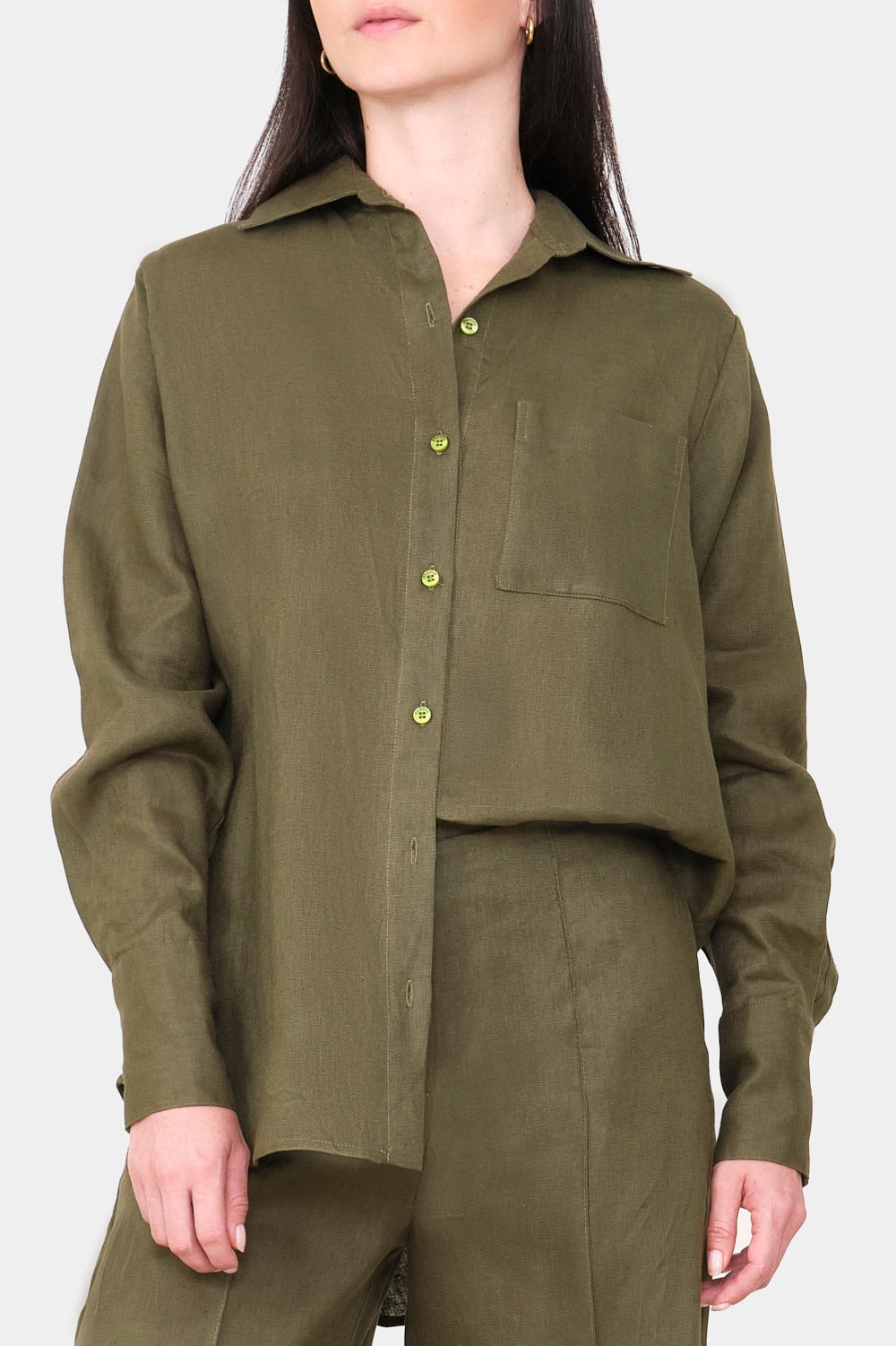 Camisa new giorgina verde oliva - imagen 1