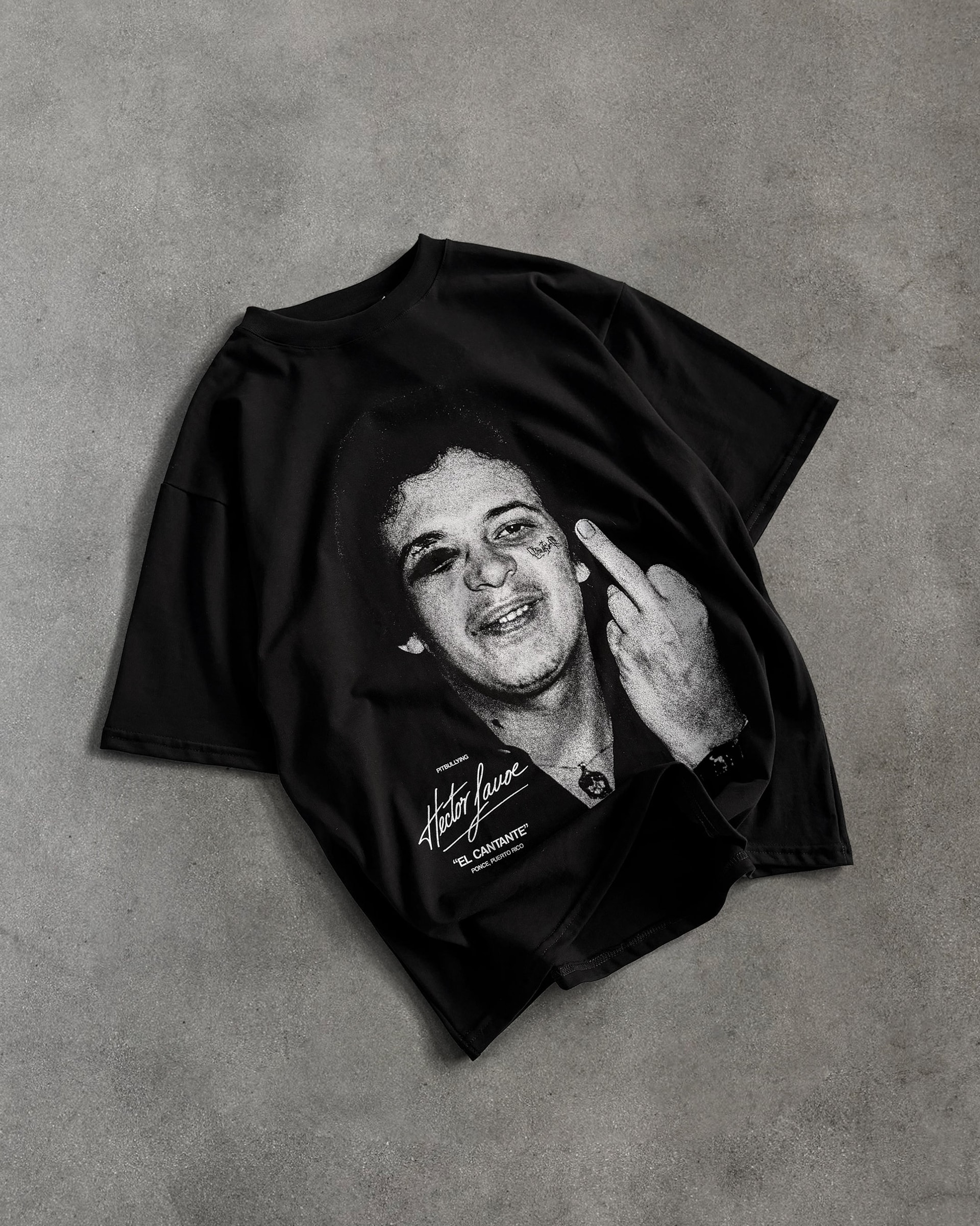 Camiseta Oversize Héctor Golpe Negro - imagen 1
