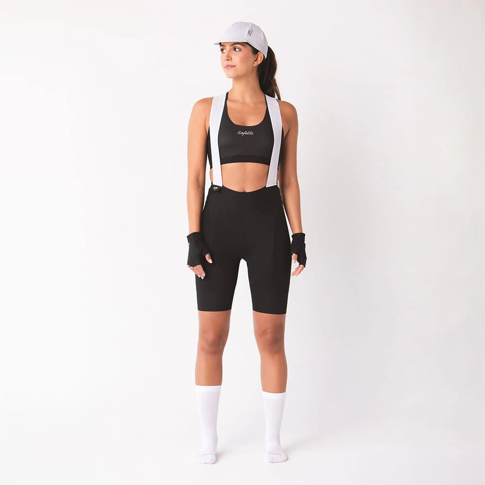 PANTALONETA CICLISMO CON CARGADERAS GIRONA PARA MUJER - imagen 1