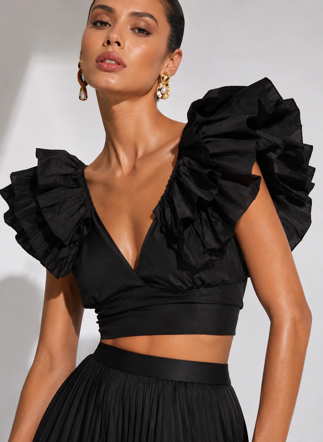 Crop Top Nao Negro - imagen 1
