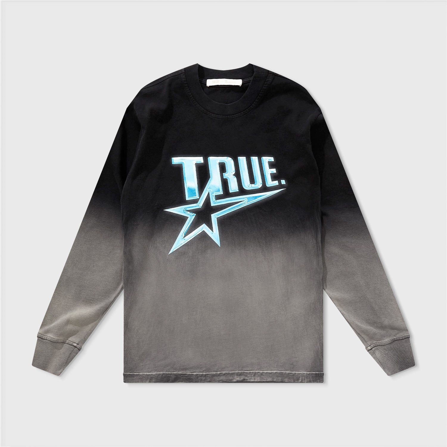 Chrome Long Sleeve Tee - Black/White - imagen 1