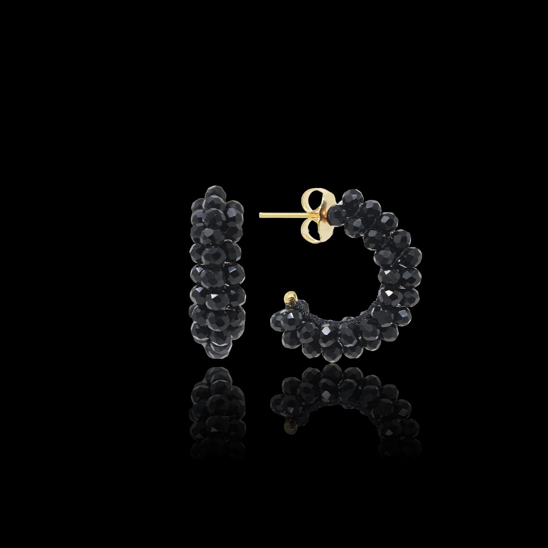 MEDIUM BOUQUET HOOP - BLACK - imagen 1