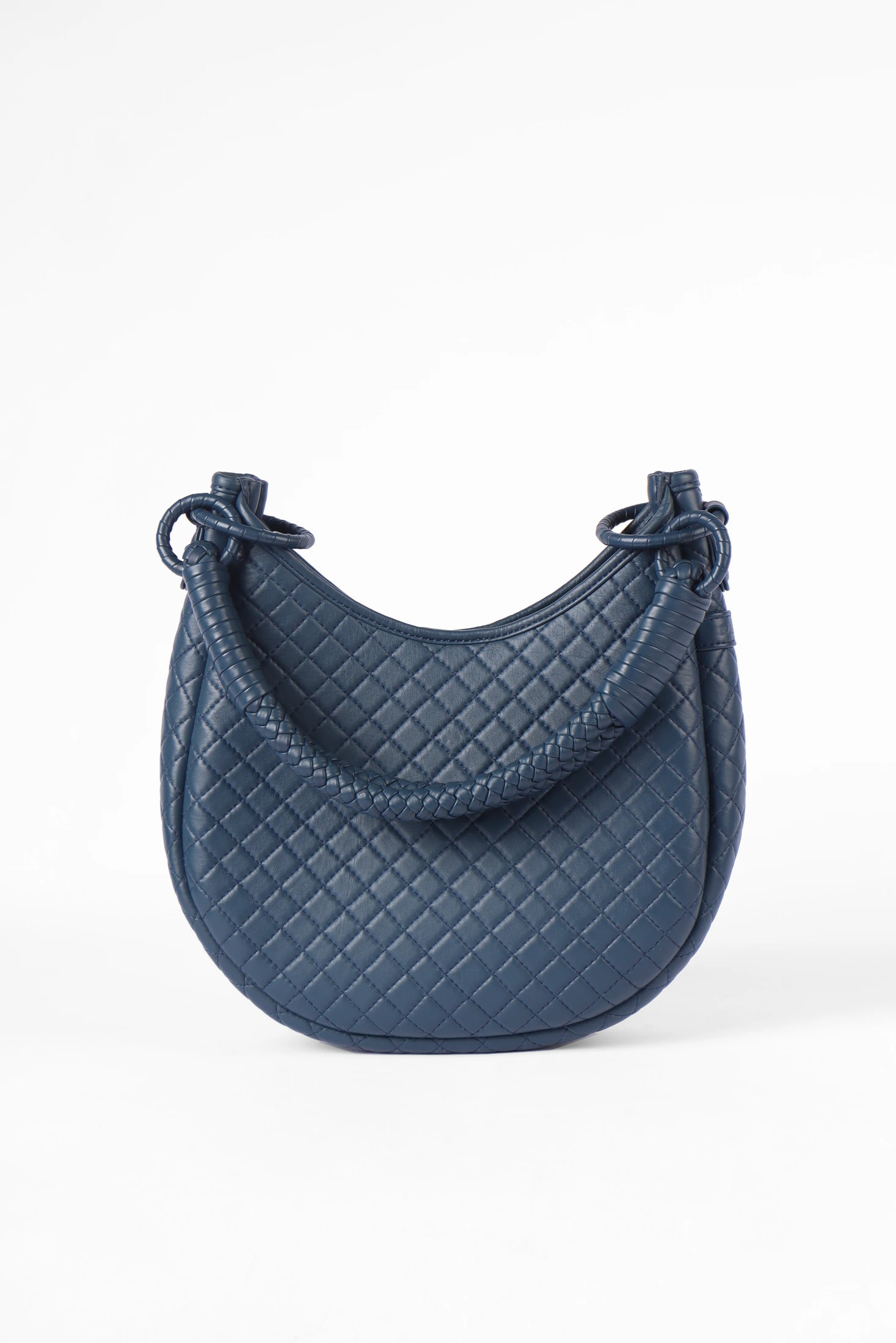 Saddle Shoulder Bag, Navy Blue - imagen 1
