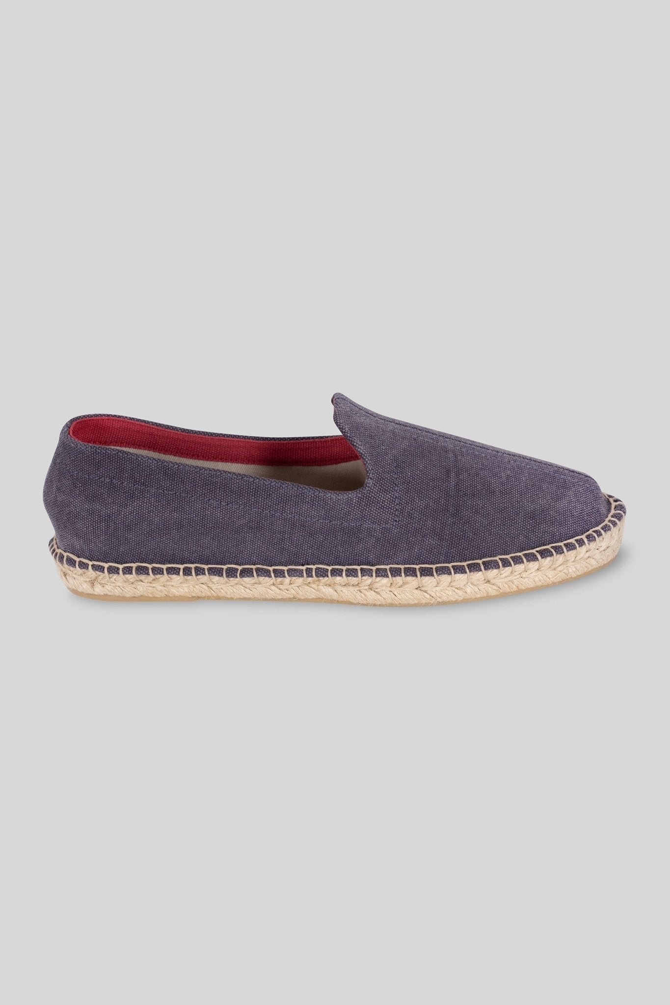 Men's leather espadrille blue canvas - imagen 1