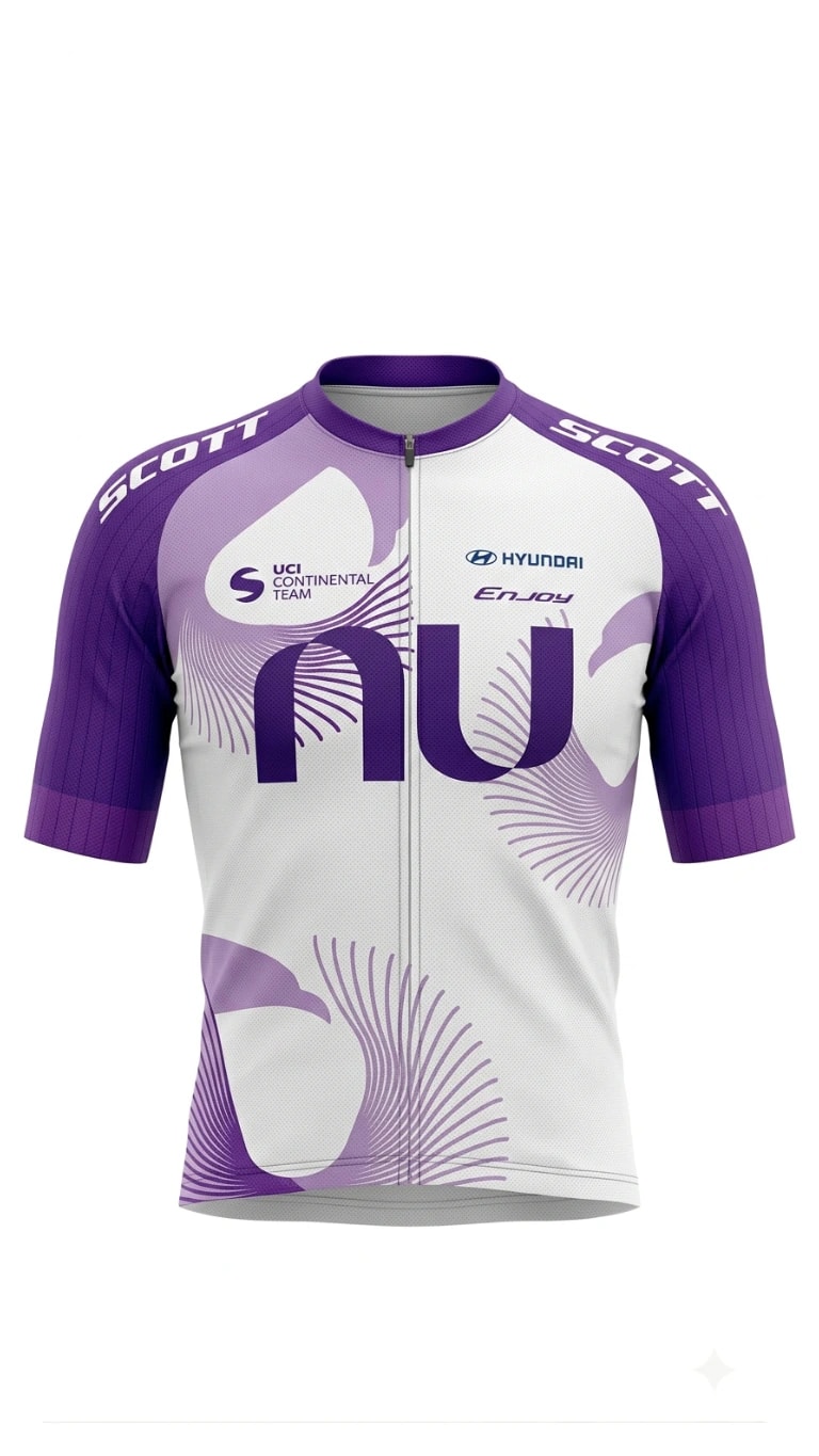 Jersey ciclismo MC División One - NU COLOMBIA Unisex blanco - imagen 1