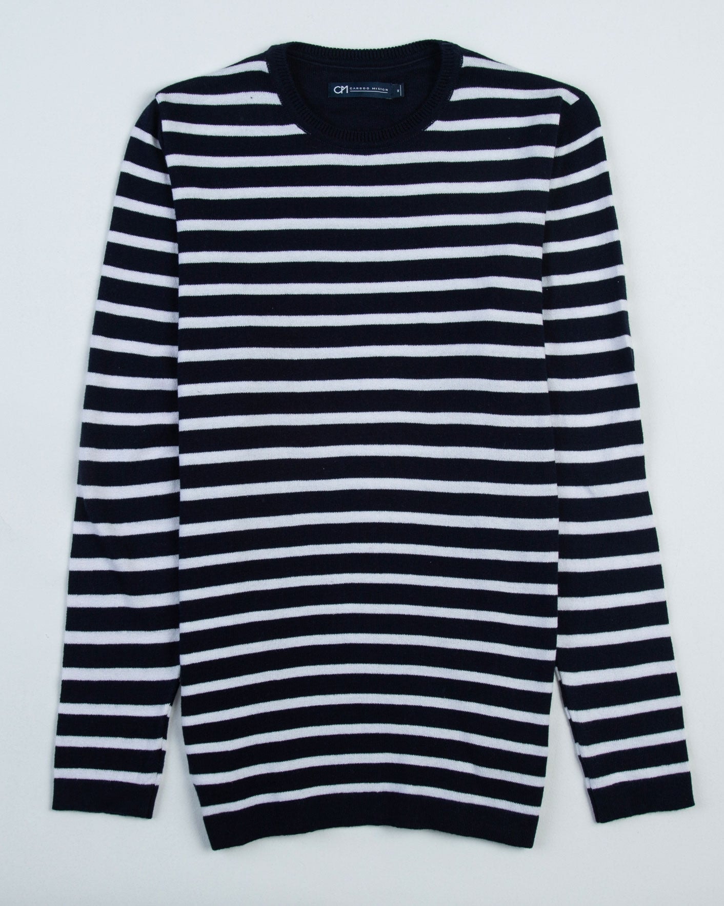 Saco Cuello Redondo Algodón Raya Blanca - imagen 1
