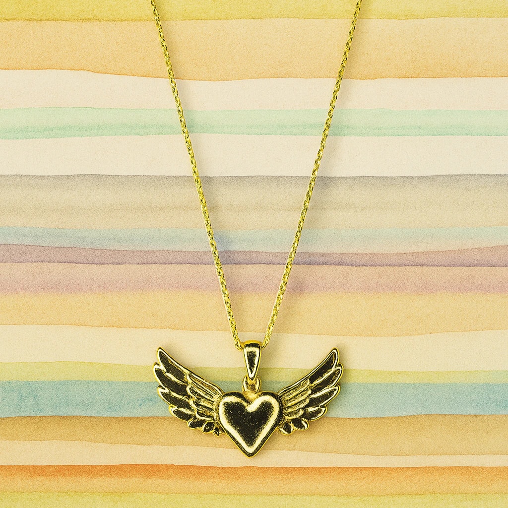 Collar Corazón de Jesús - alas - imagen 1