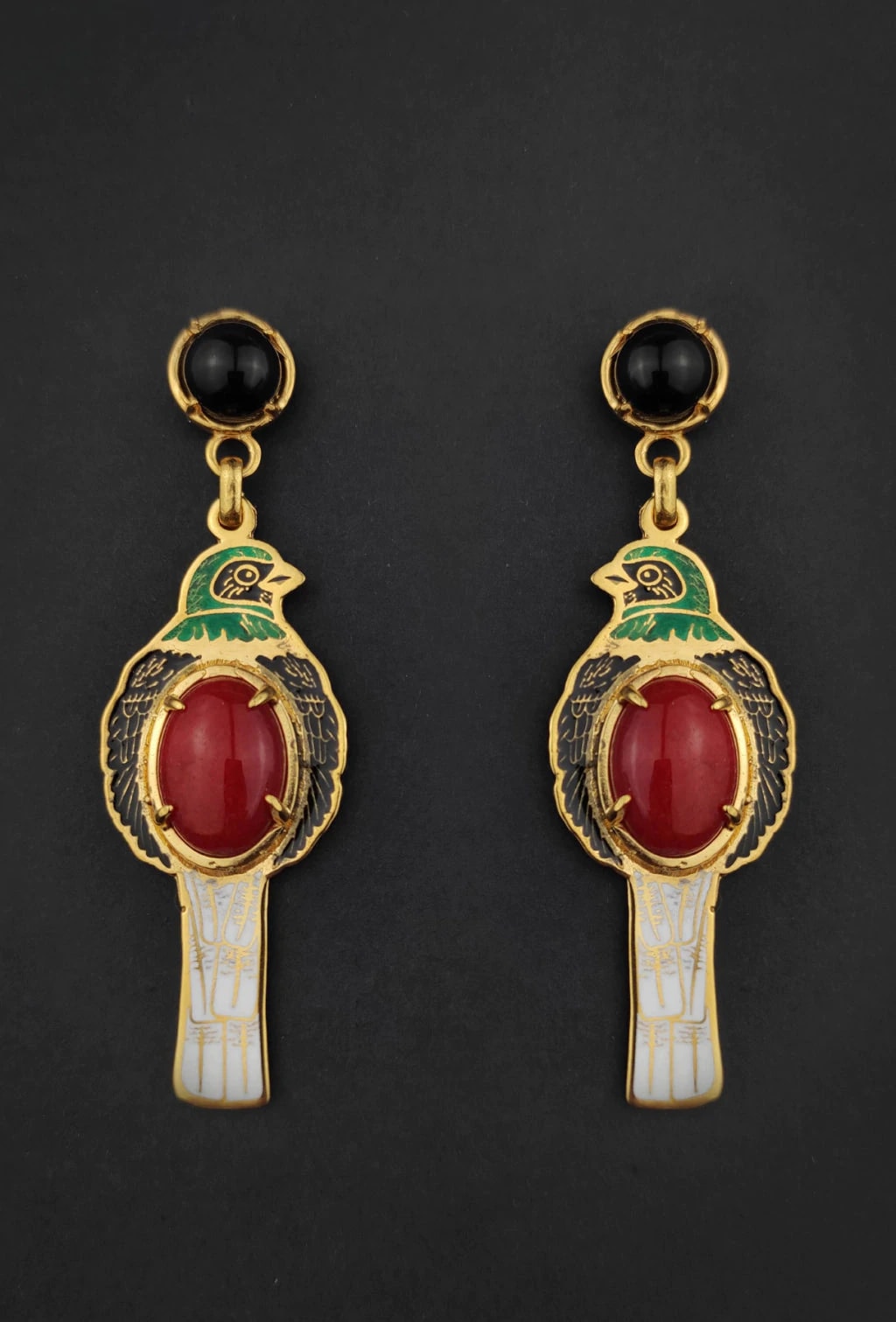 ARETES TROGON DE PECHO ROJO - imagen 1