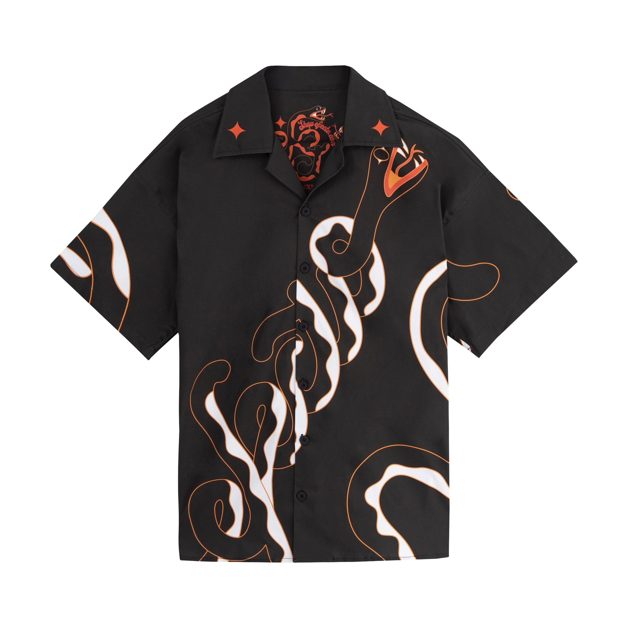 CAMISA EFECTO SNAKES NEGRA - imagen 1