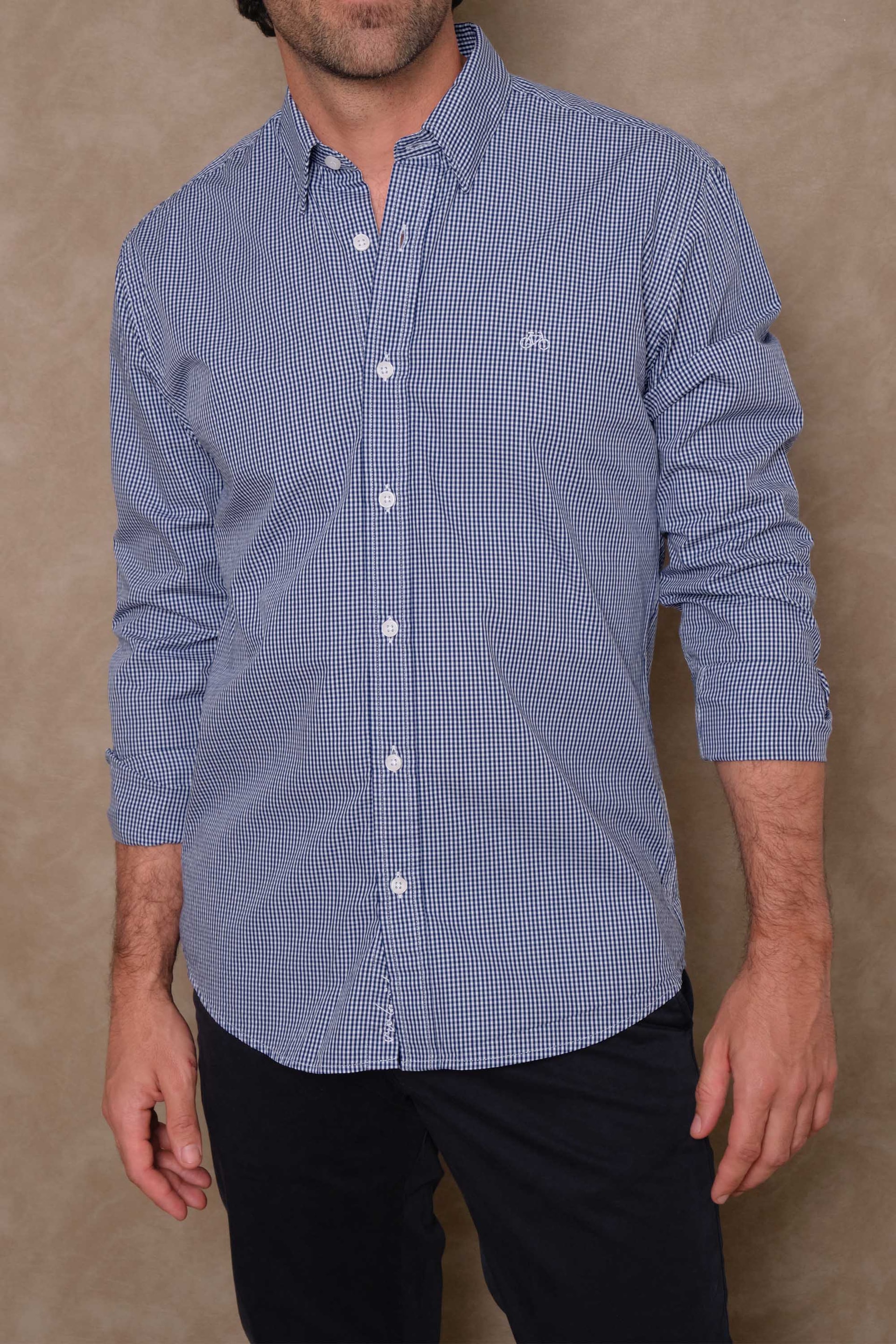 CAMISA MINI NAVY CHESS - imagen 1