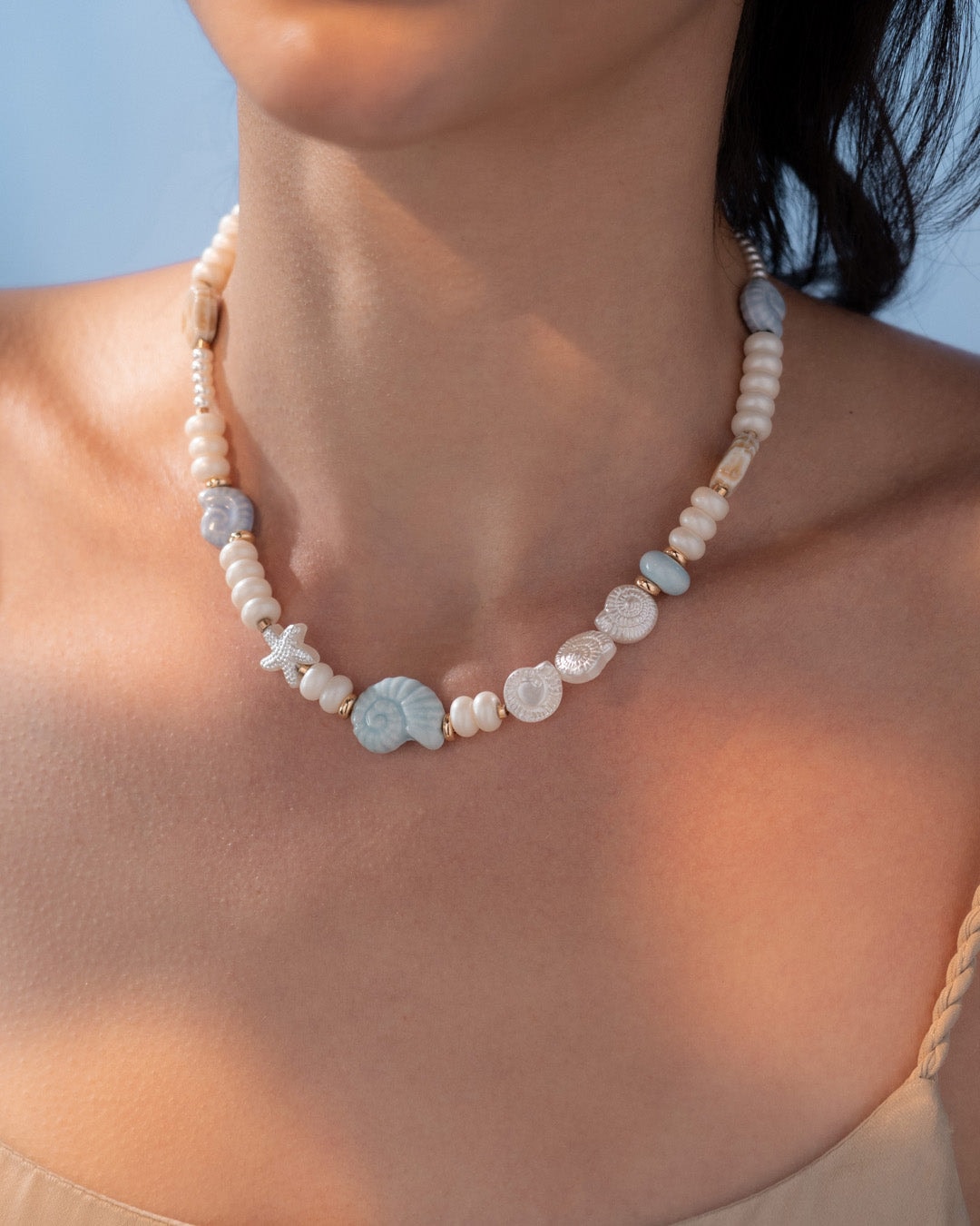 Collar Caracoles + Aretes - imagen 1