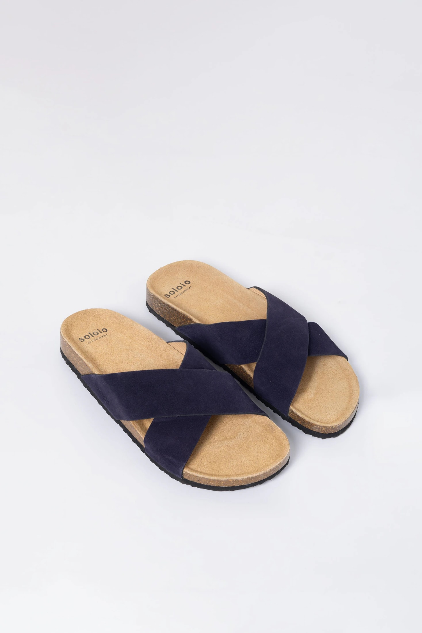 Men's crossed navy sandal - imagen 1