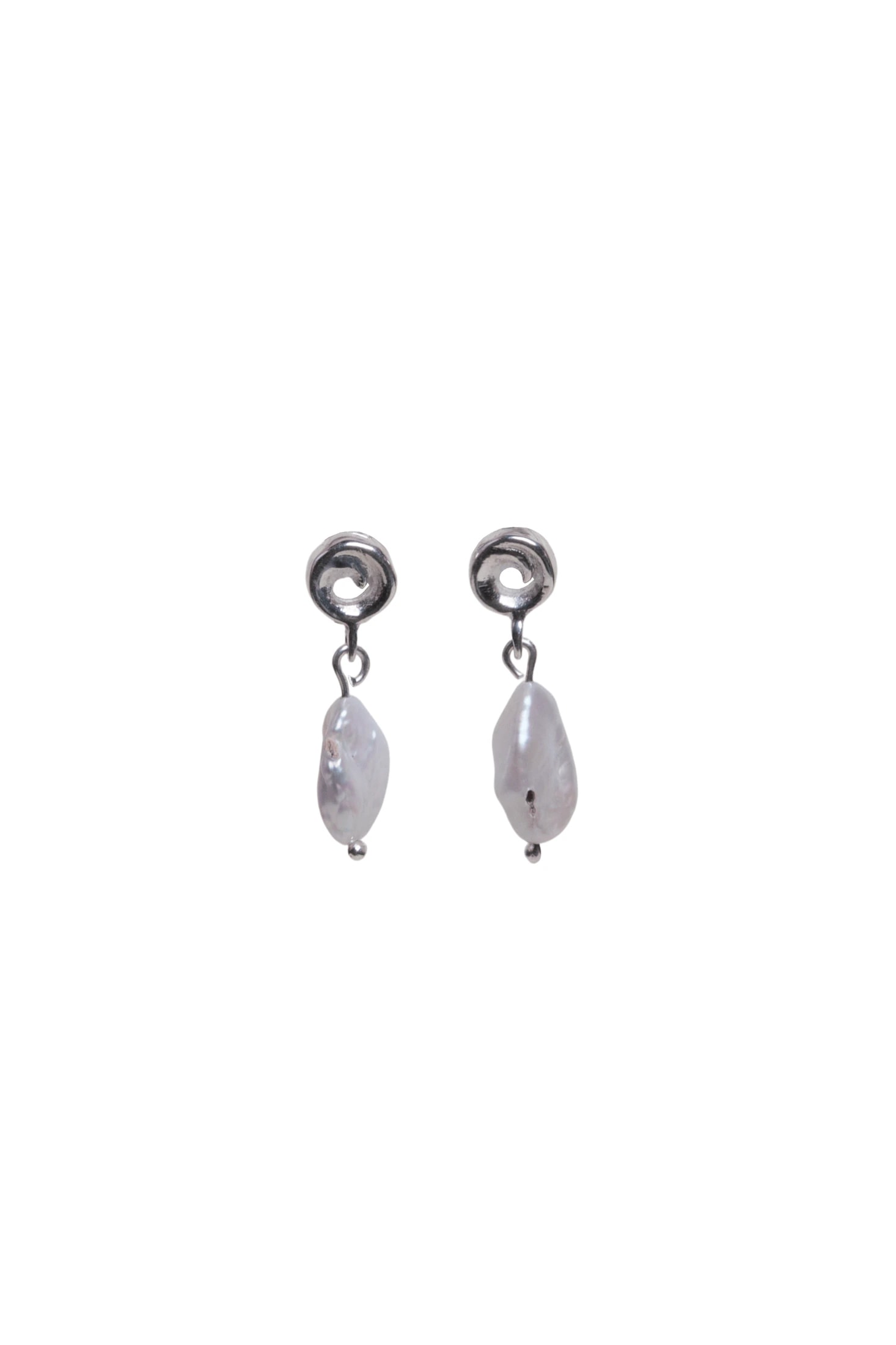 Aretes Rollitos Mini Perla - imagen 1