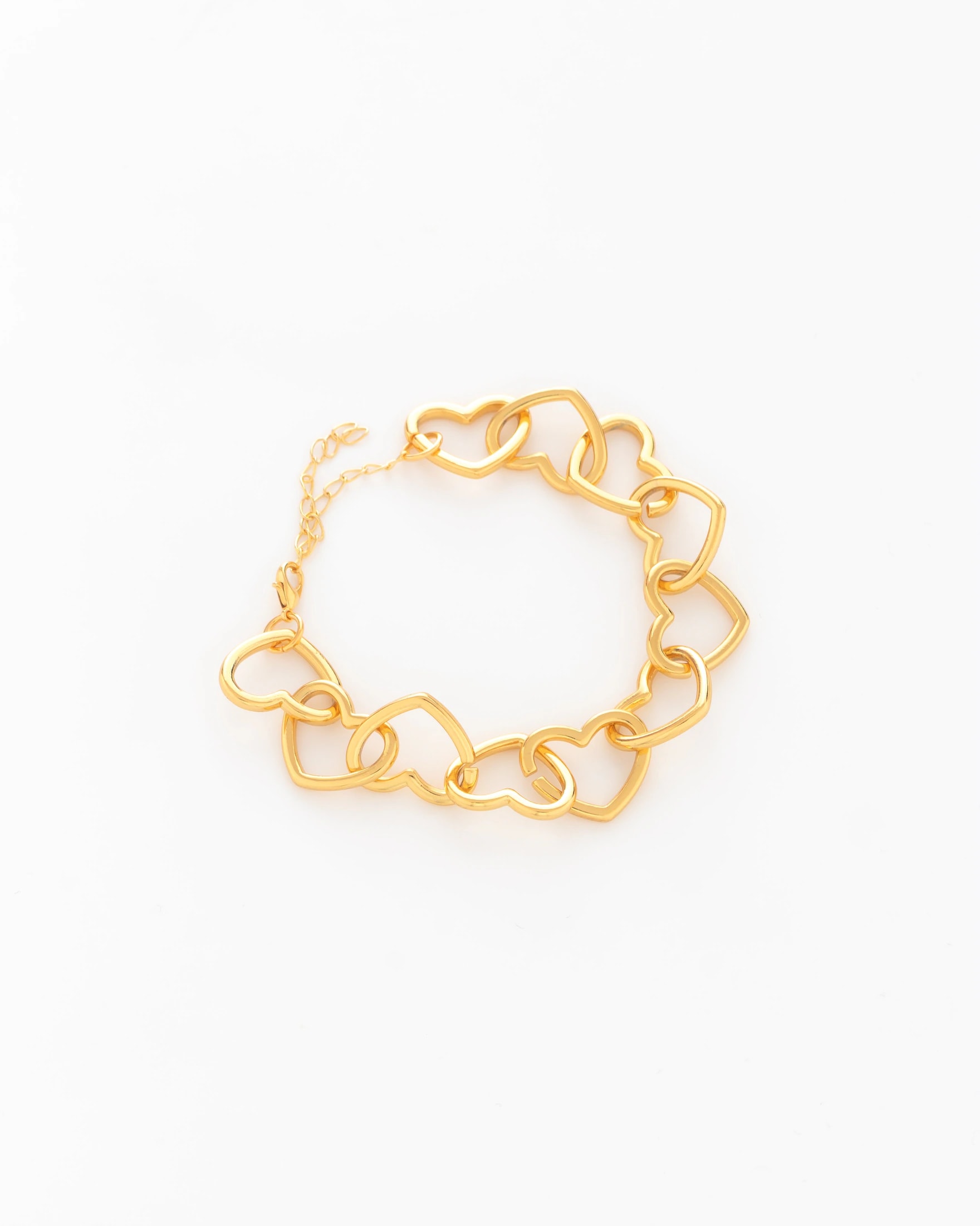 Pulsera Cadena Corazón + Aretes - imagen 1