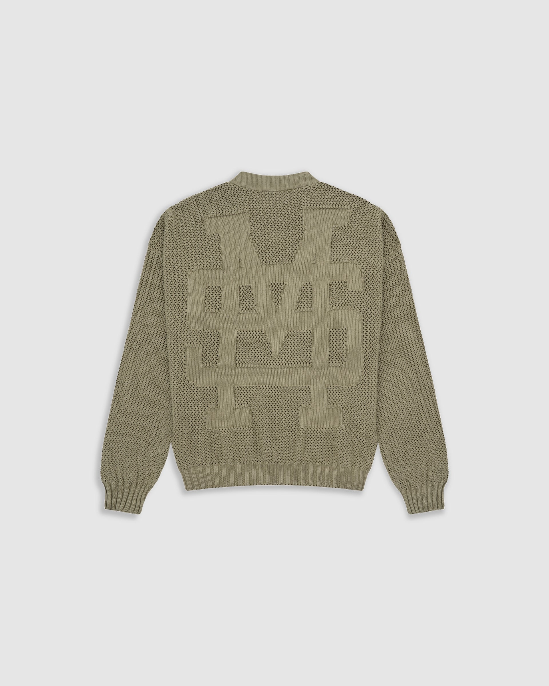 Knit Monogram Sweater - Verde Oliva - imagen 1